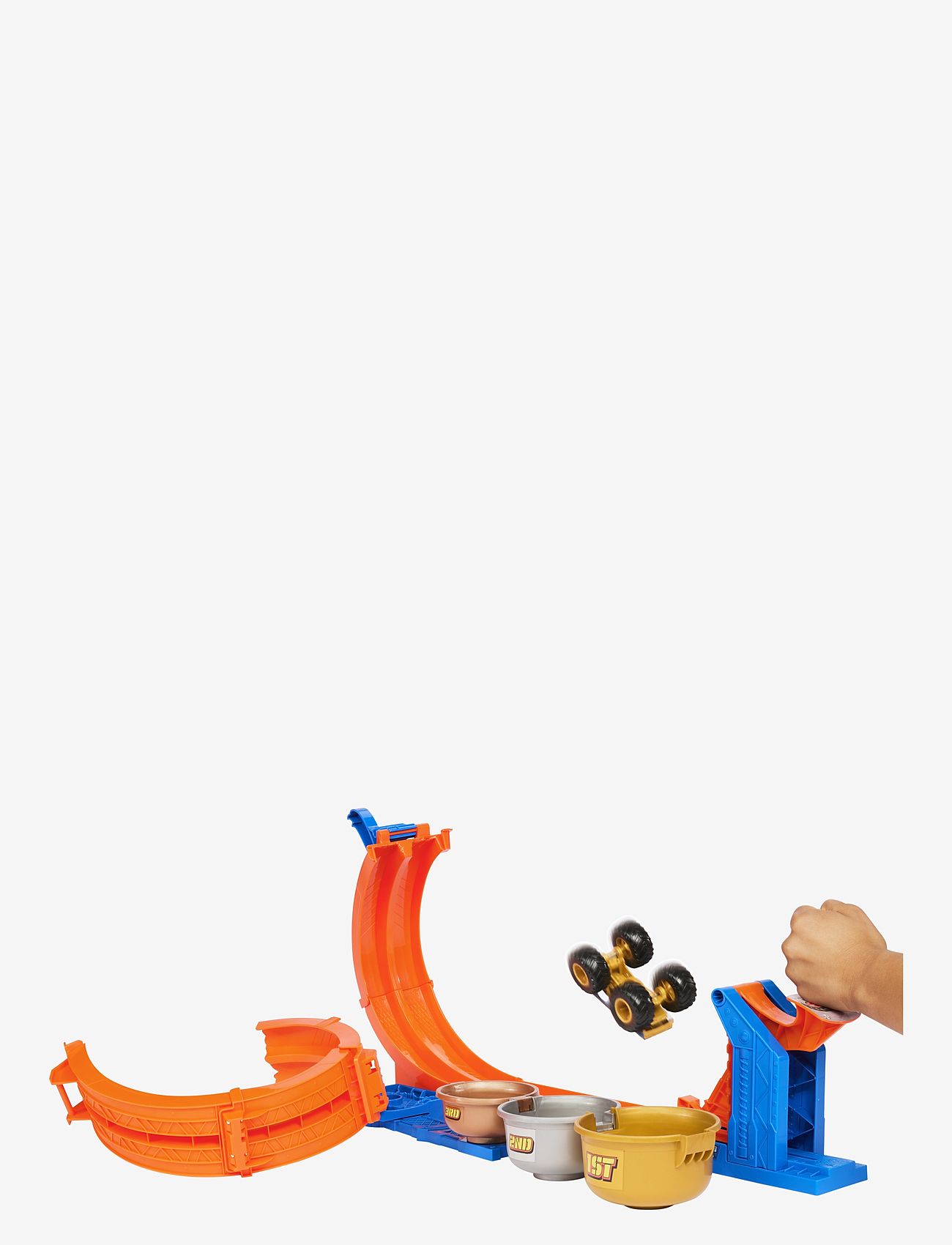 Hot Wheels - Monster Trucks Loop-And-Flip Trophy Challenge Playset & Die-Cast Bigfoot Toy Truck - rennbahnen - multi color - 5