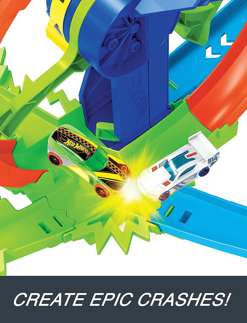 Hot Wheels - Action Rapid Launch & Loop Playset with 1:64 Scale Die-Cast Toy Car, Crash & Track Set - rennbahnen - multi color - 0