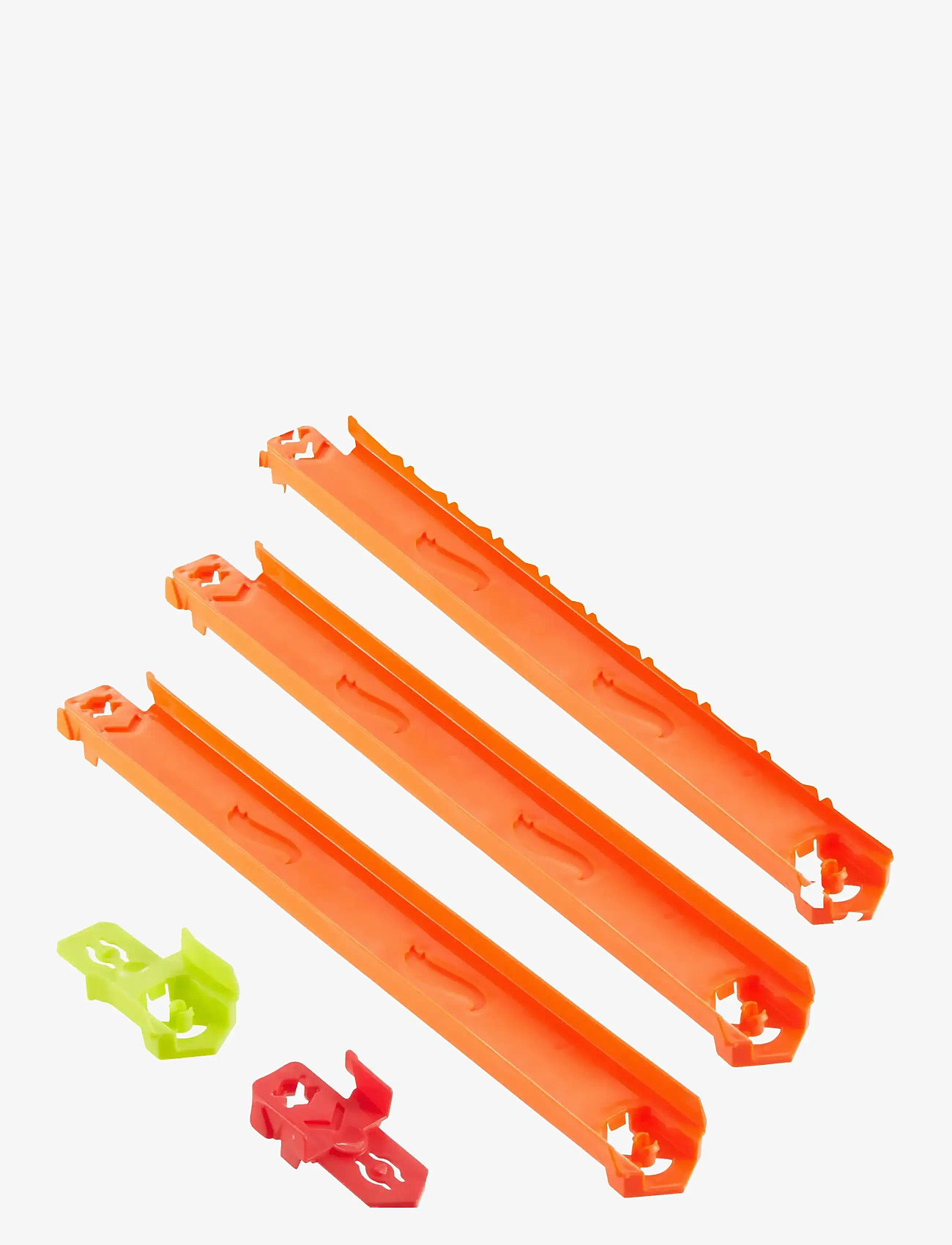 Hot Wheels - Track Builder Track Creator Straight Track Pack, 3 Feet of Speed Snap Track & 2 Adapters - lenktynių trasos - multi color - 3