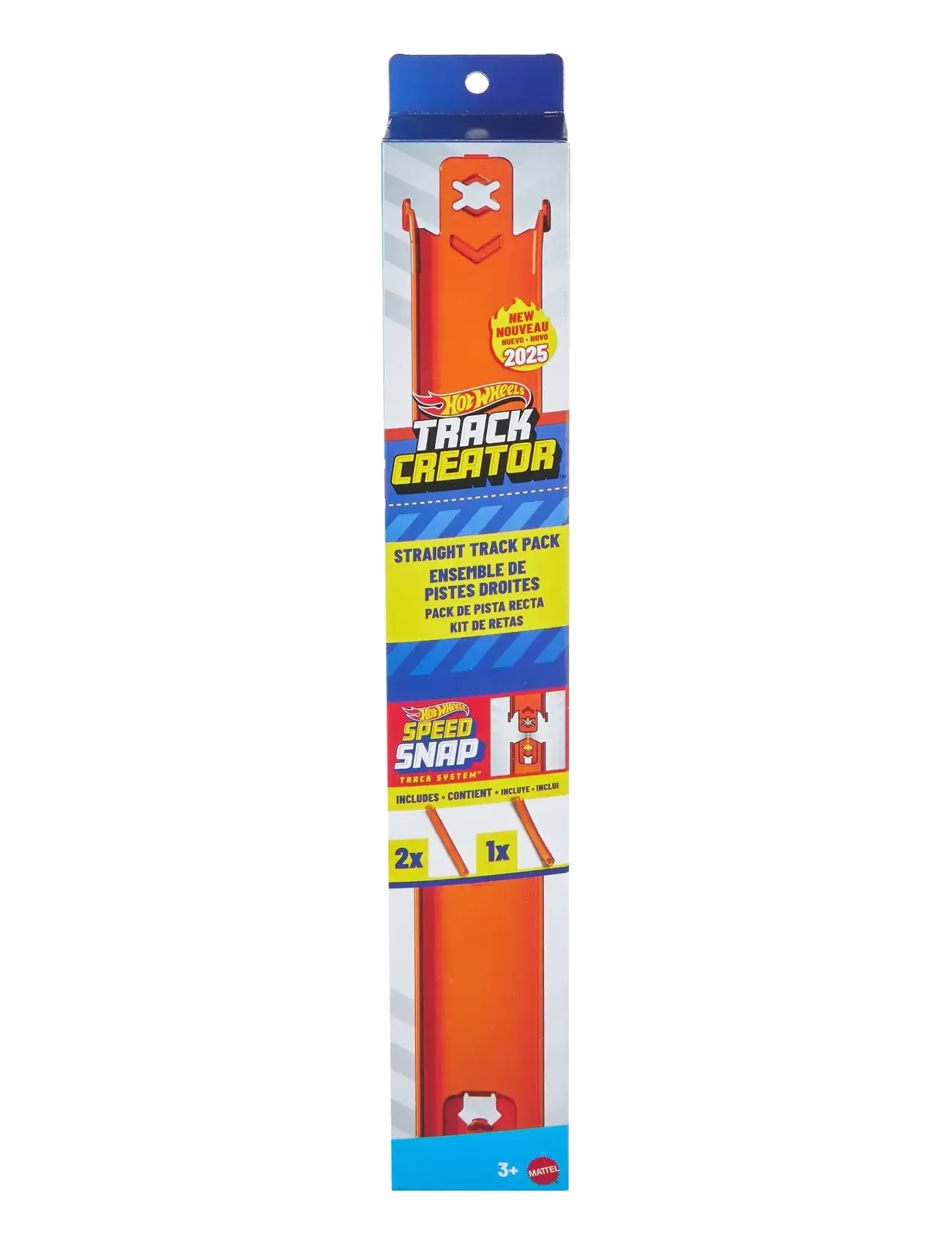 Hot Wheels - Track Builder Track Creator Straight Track Pack, 3 Feet of Speed Snap Track & 2 Adapters - rennbahnen - multi color - 5