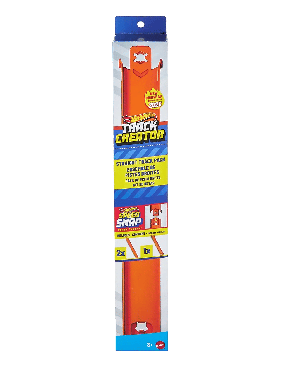 Hot Wheels - Track Builder Track Creator Straight Track Pack, 3 Feet of Speed Snap Track & 2 Adapters - rennbahnen - multi color - 5