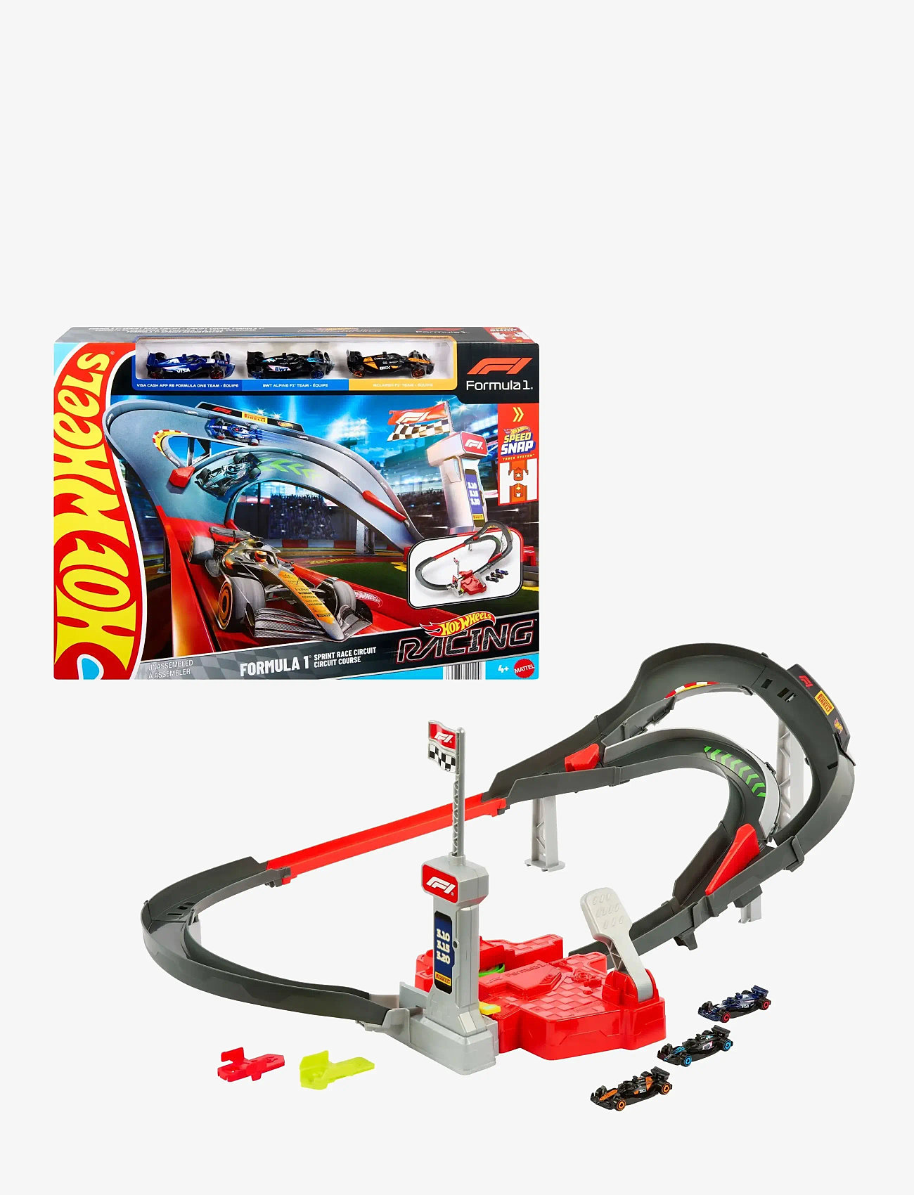 Hot Wheels - HW Racing Starter Trackset - keppnisbrautir - multi color - 1