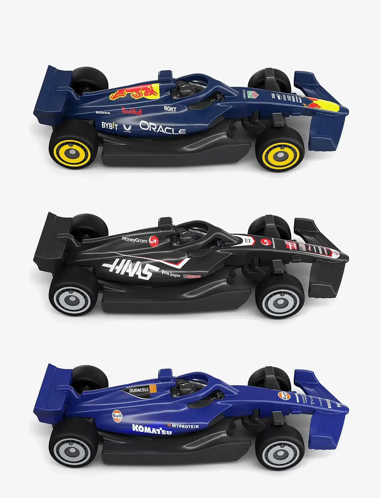 Hot Wheels - Race Formula 1 Grand Prix Circuit Track Set with 3 1:64 Scale Die-Cast Toy Cars - racerbaner - multi color - 1