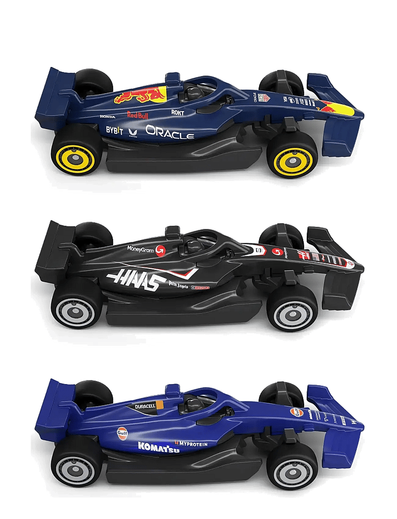 Hot Wheels - Race Formula 1 Grand Prix Circuit Track Set with 3 1:64 Scale Die-Cast Toy Cars - rennbahnen - multi color - 1