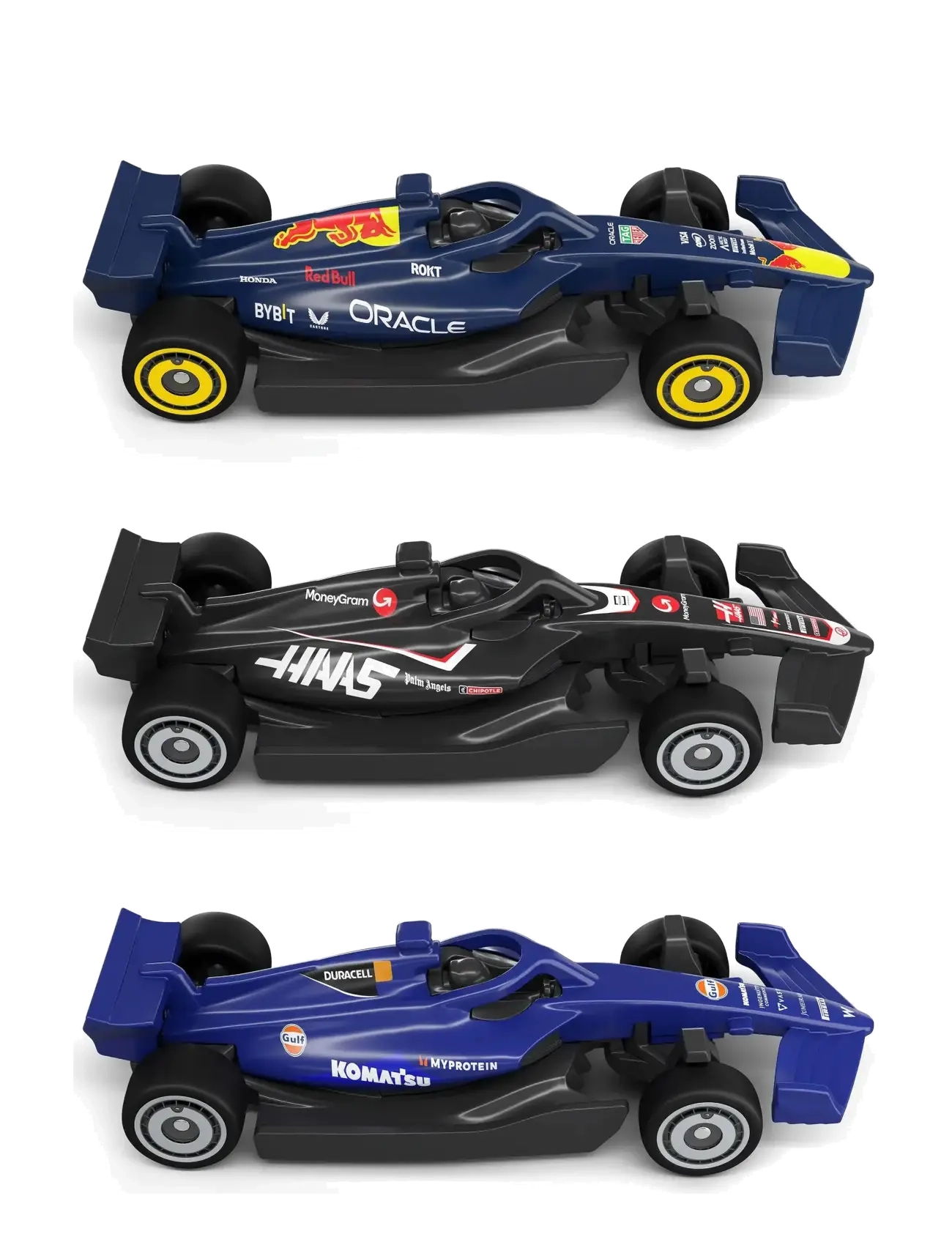 Hot Wheels - Race Formula 1 Grand Prix Circuit Track Set with 3 1:64 Scale Die-Cast Toy Cars - race tracks - multi color - 1