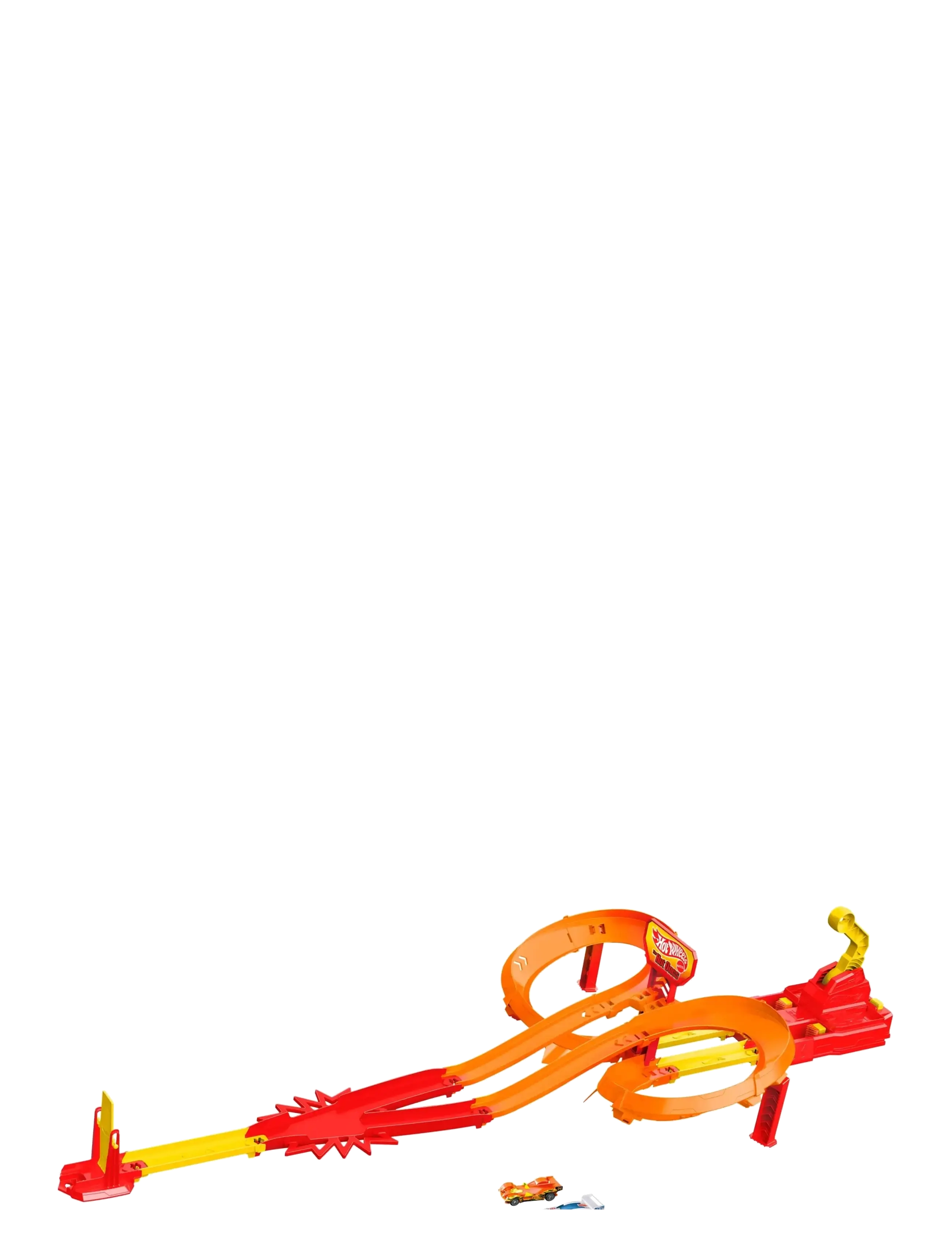 Hot Wheels Action The Hot Ones Crash Speedway Frenzy Track Set with 2 1:64 Scale Die-Cast Toy Cars - Racebanen - MULTICOLOR / red