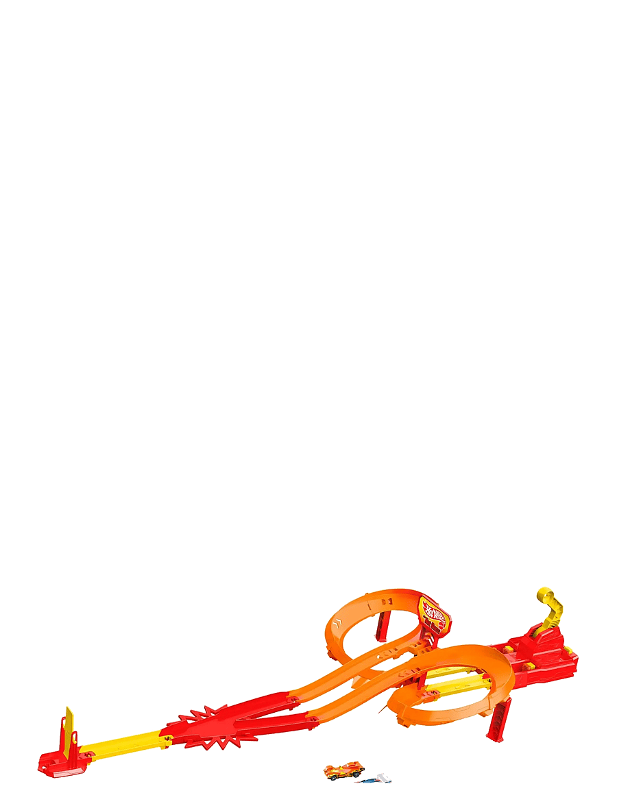 Hot Wheels - Action The Hot Ones Crash Speedway Frenzy Track Set with 2 1:64 Scale Die-Cast Toy Cars - multicolor - 1
