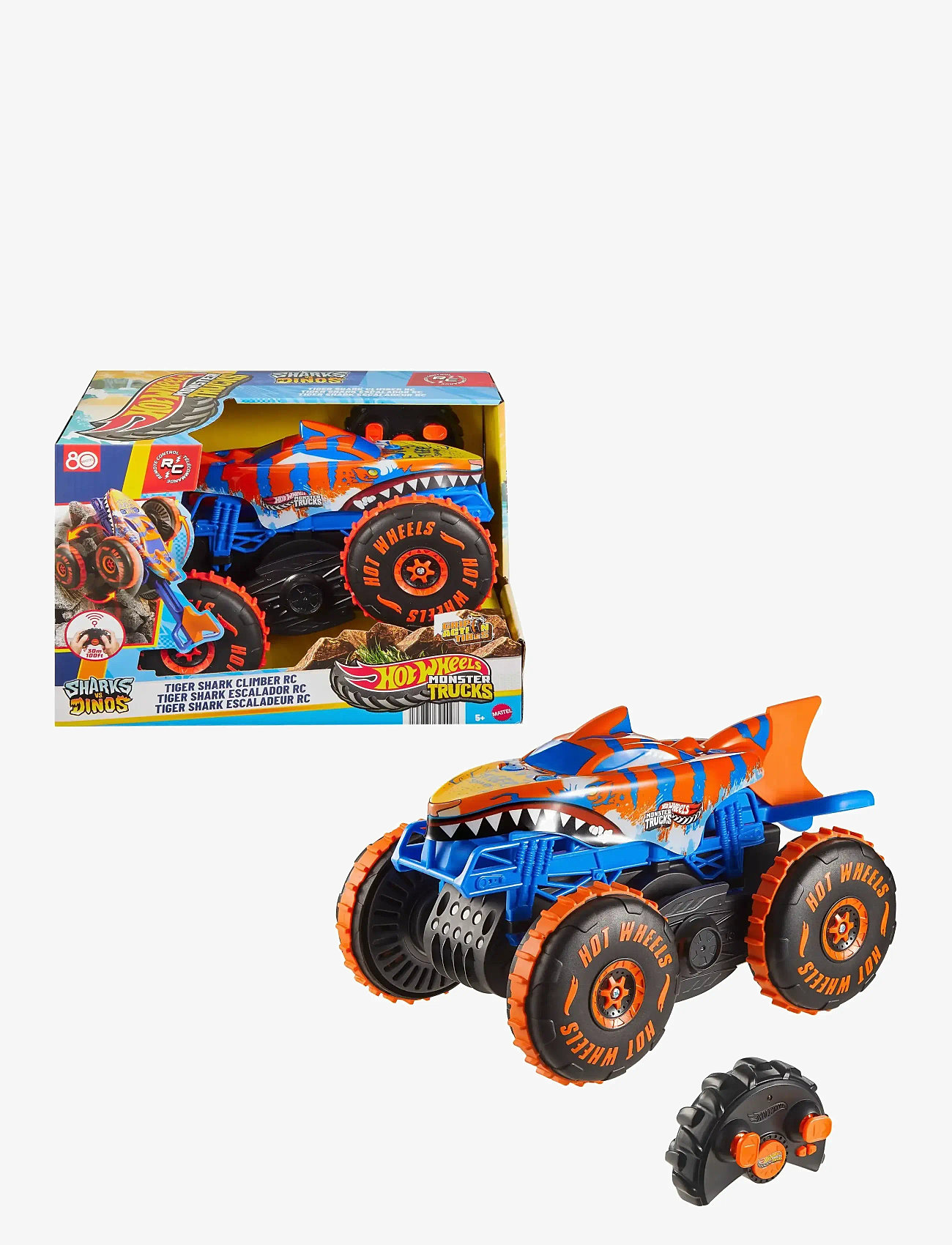 Hot Wheels - HWMT RC Tiger Shark Climber - legetøjsbiler - multi color - 1