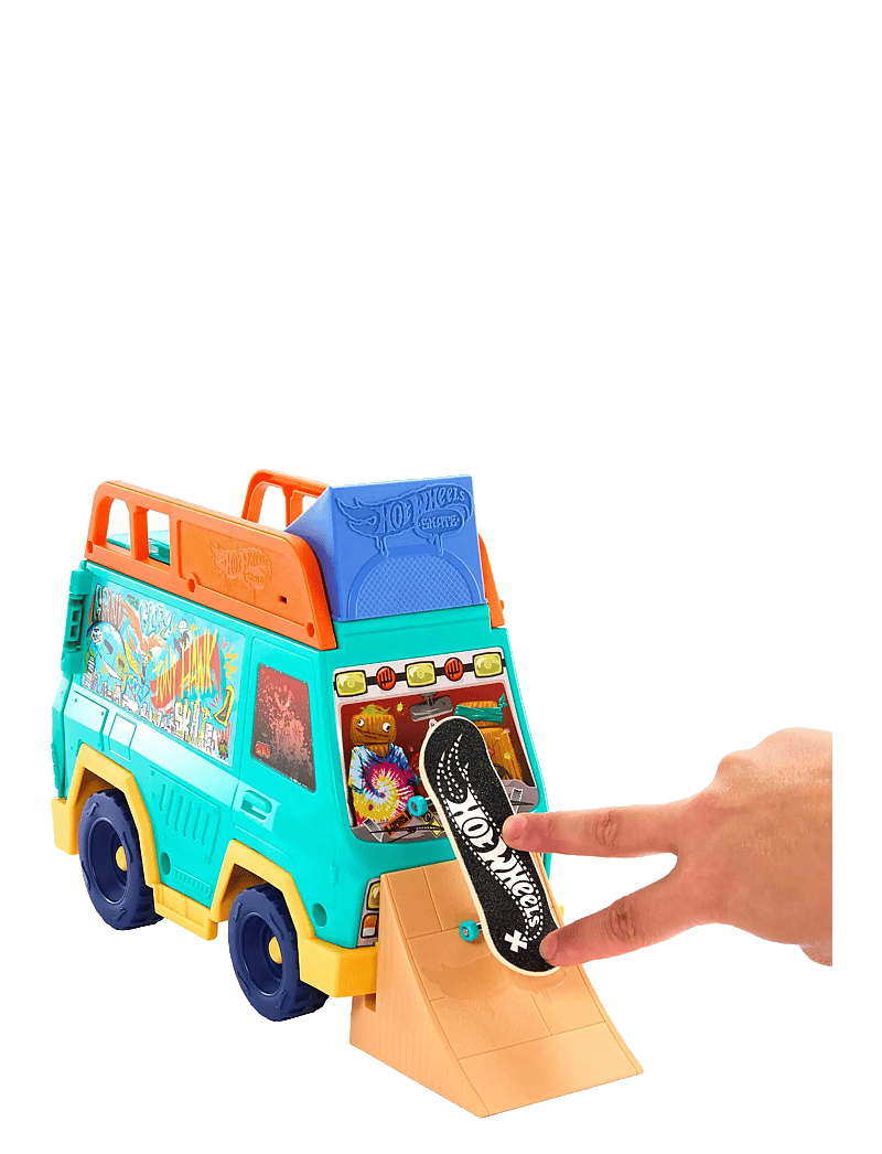 Hot Wheels - Skate Tony Hawk Skate Van Playset with Exclusive Fingerboard & Removable Skate Shoes - spielzeugautos - multi color - 2