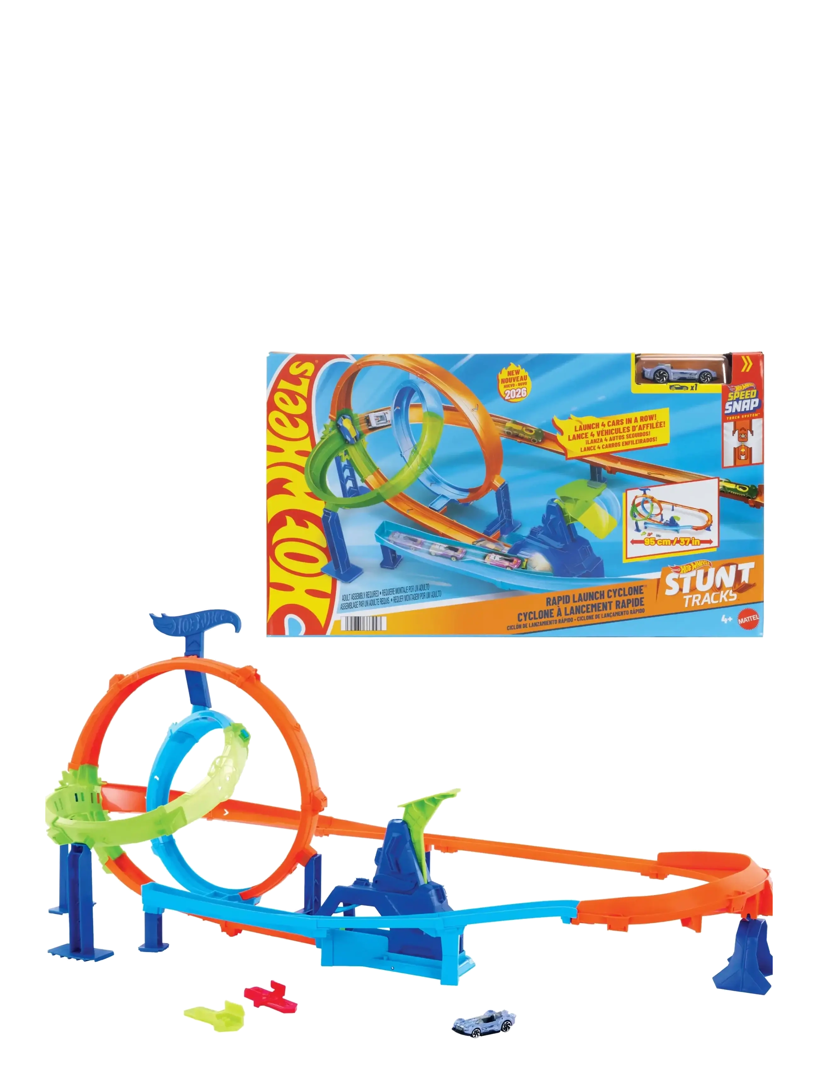 Hot Wheels Stunt Tracks Rapid Launch Cyclone - Leksaksfordon & Bilar - MULTICOLOR / multi