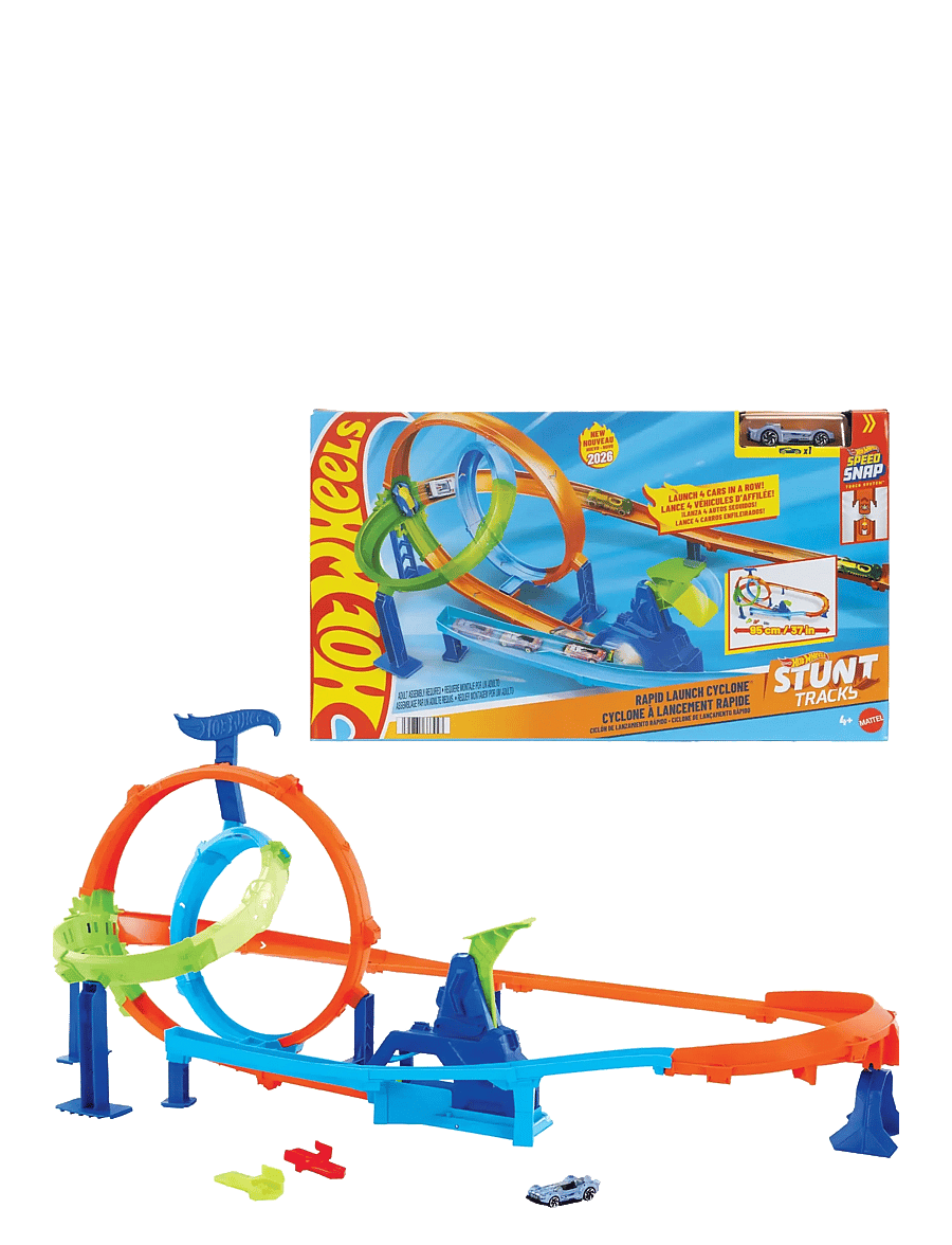Hot Wheels - Stunt Tracks Rapid Launch Cyclone - rennbahnen - multicolor - 1