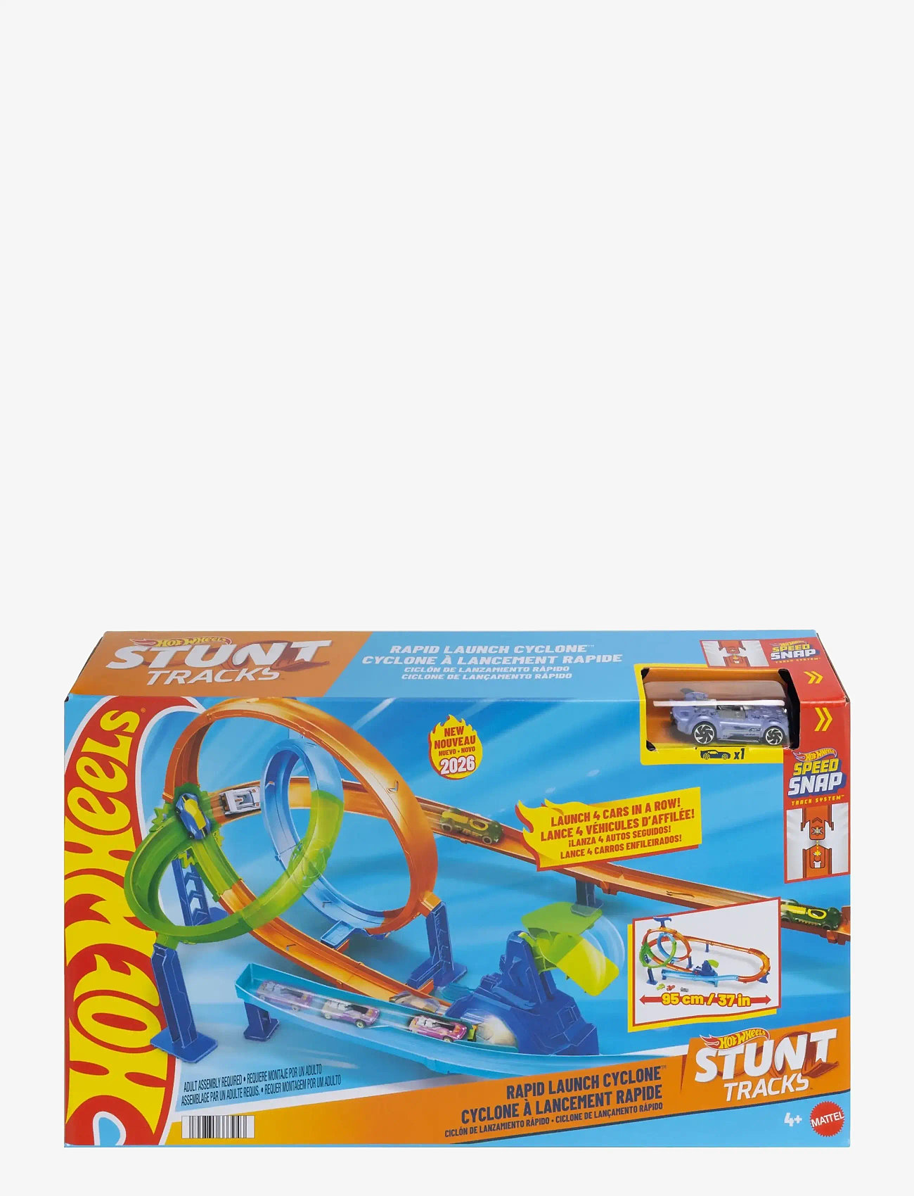 Hot Wheels - Stunt Tracks Rapid Launch Cyclone - racerbaner - multicolor - 2