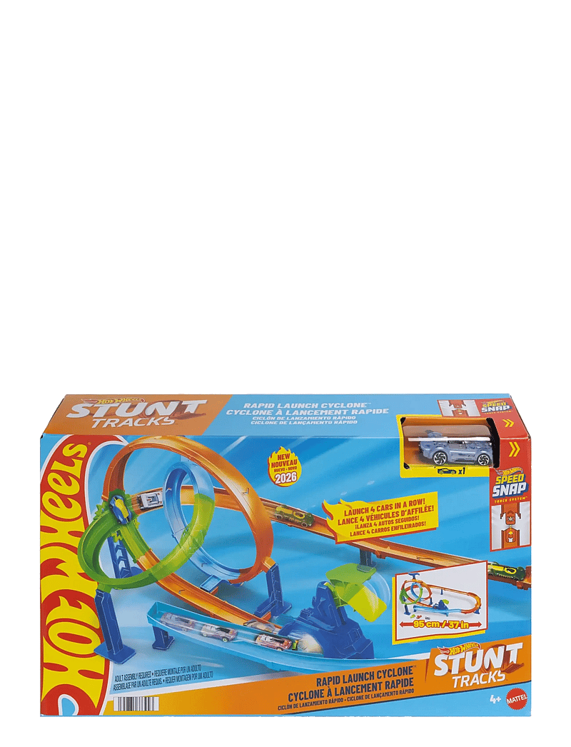 Hot Wheels - Stunt Tracks Rapid Launch Cyclone - võistlusrajad - multicolor - 2