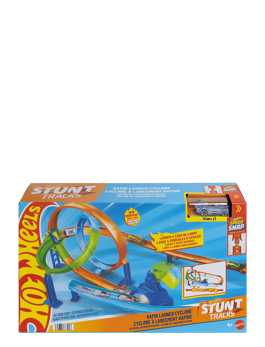 Hot Wheels - Stunt Tracks Rapid Launch Cyclone - rennbahnen - multicolor - 2