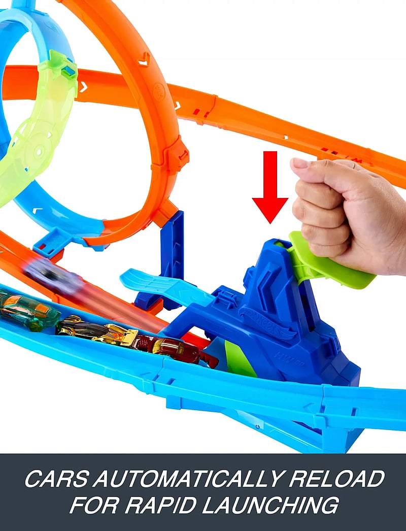 Hot Wheels - Stunt Tracks Rapid Launch Cyclone - võistlusrajad - multicolor - 4