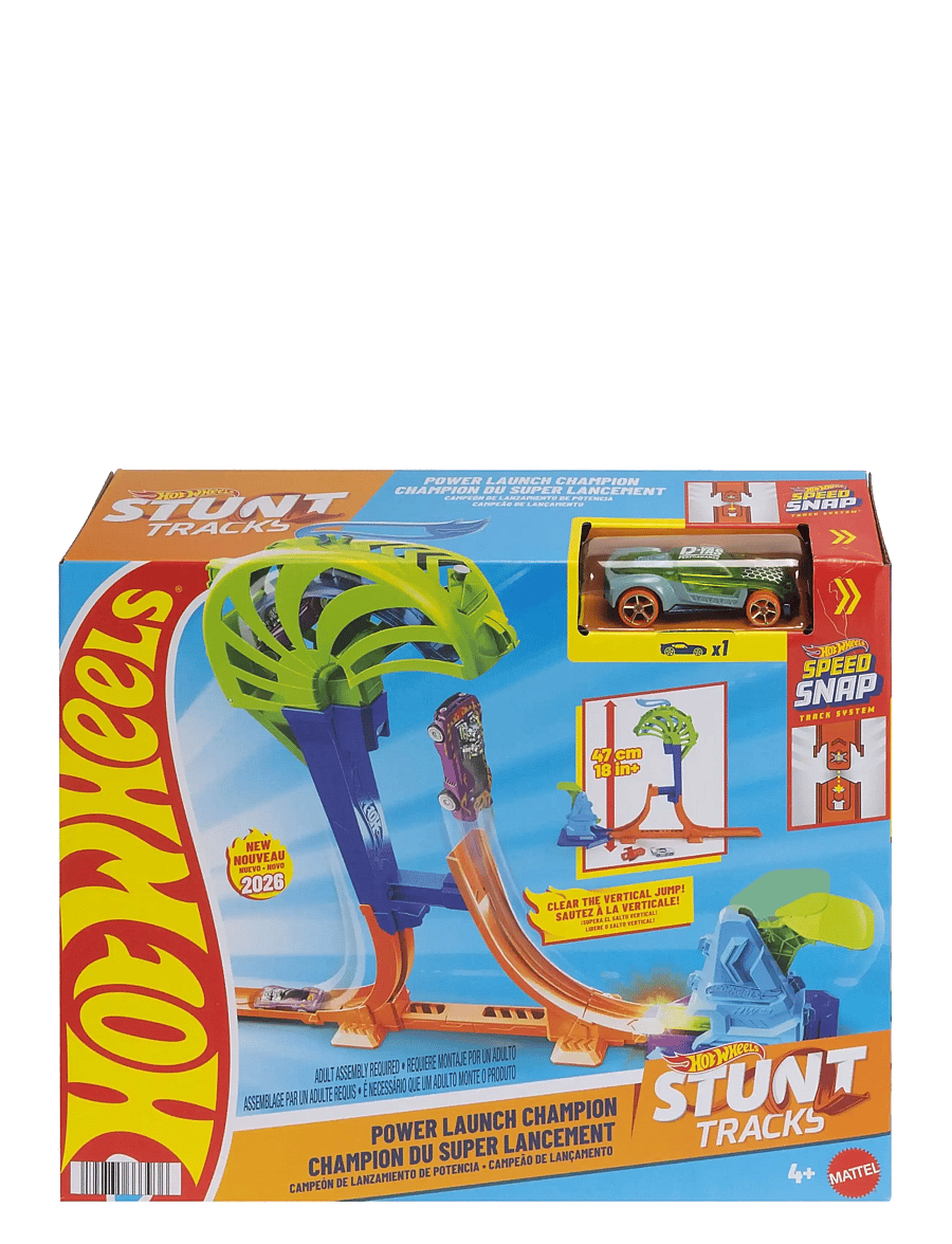 Hot Wheels - Stunt Tracks Power Launch Champion - rennbahnen - multicolor - 1