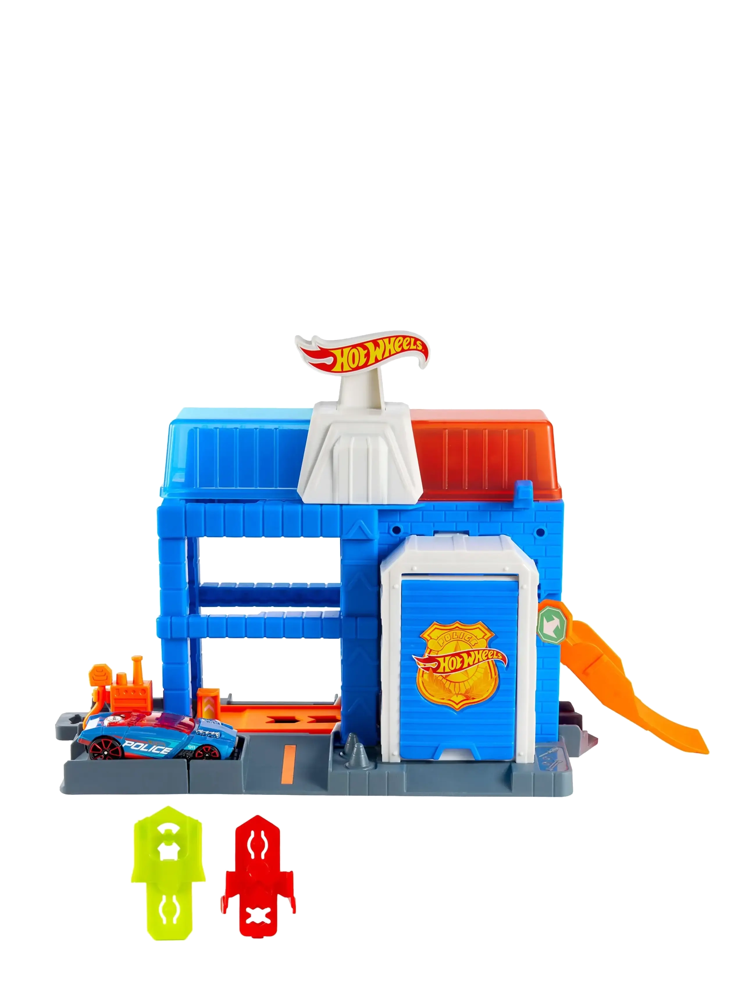 Hot Wheels City Downtown Police Tower, One Size, Toy Cars & Vehicles, Blau - Vehicle Garages, Kinder