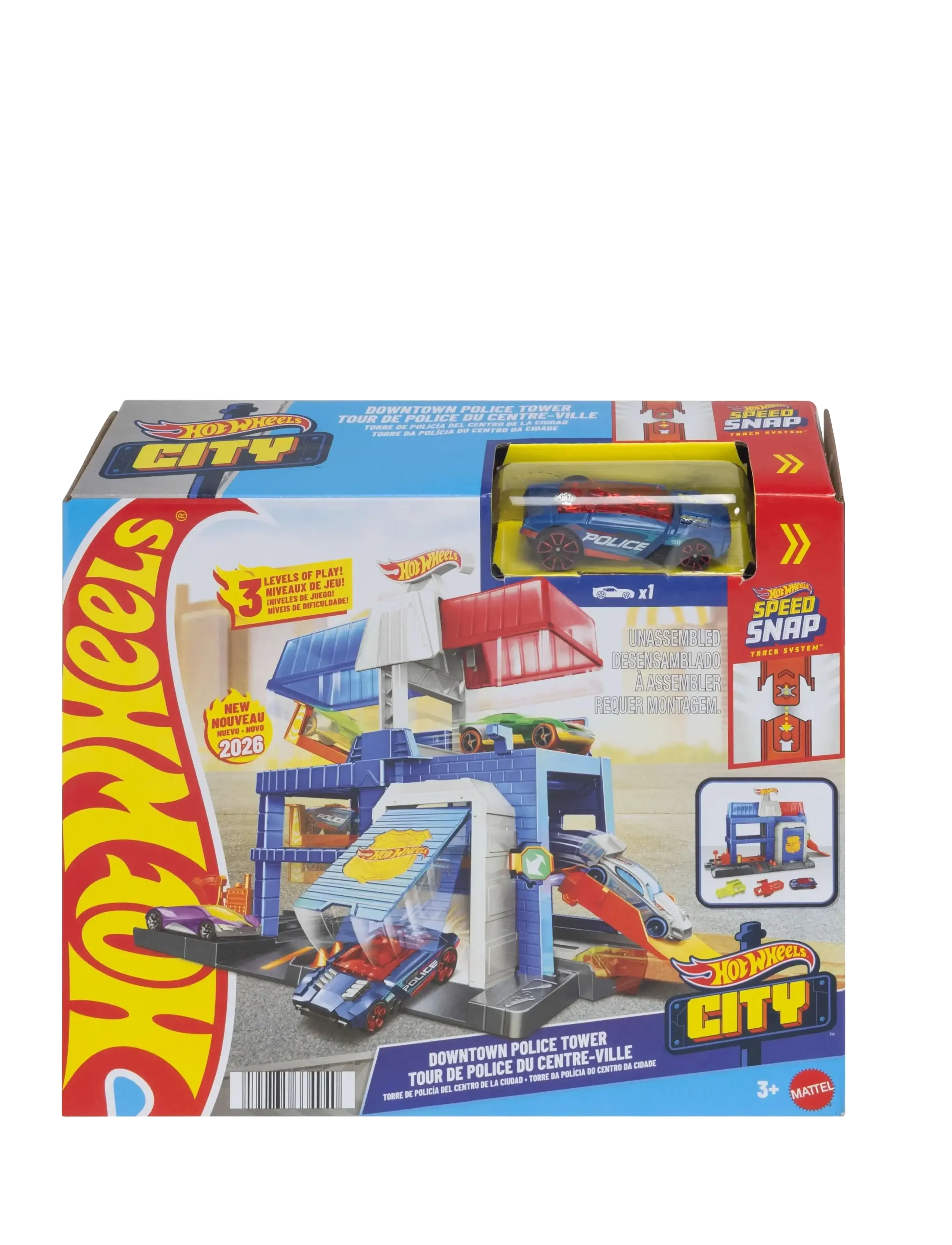Hot Wheels - City Downtown Police Tower - garagen - multicolor - 4