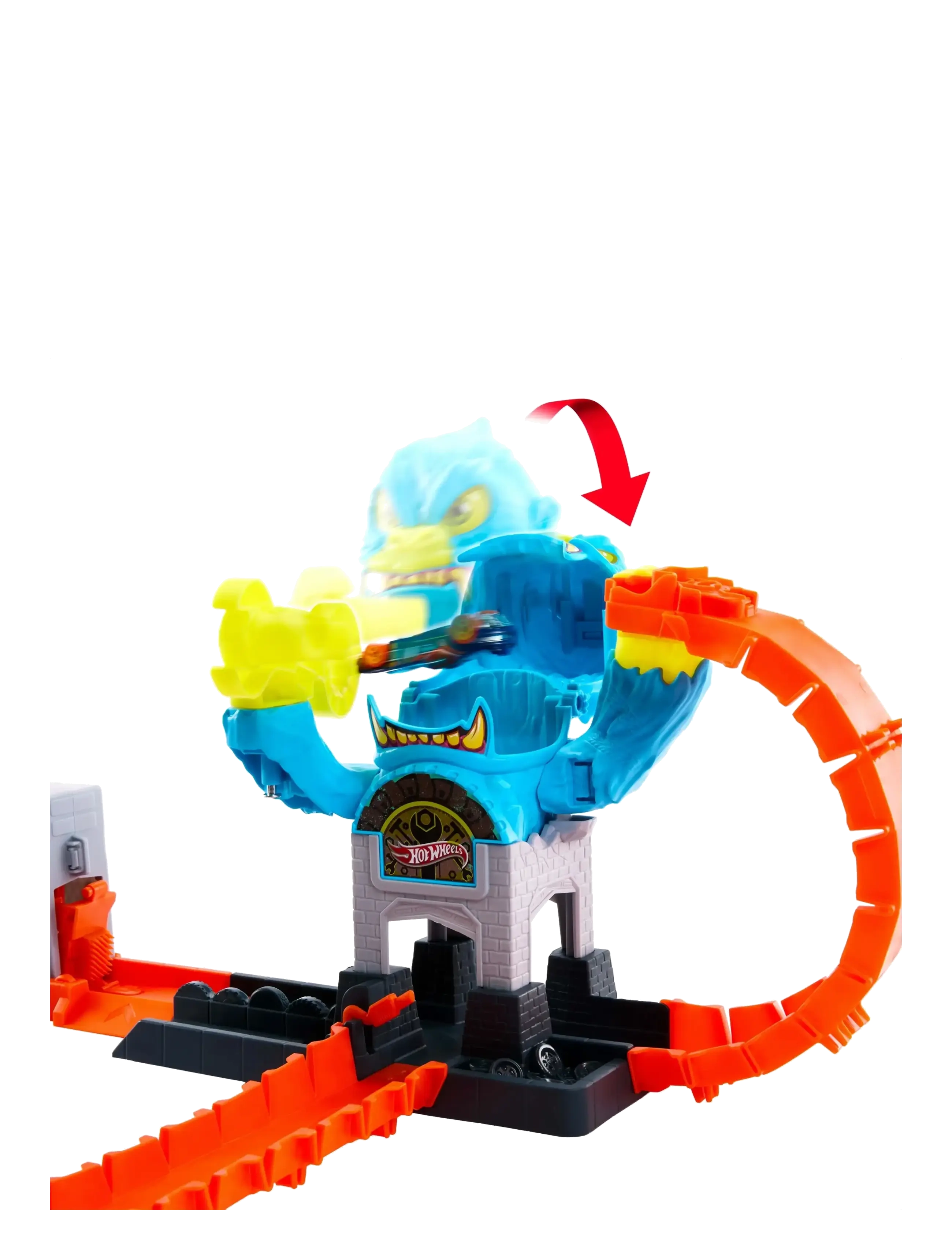 Hot Wheels - City Gorilla Slam Attack Playset & Toy Car, Multiple Ways to Play, Speed Snap Track - race tracks - multicolor - 2
