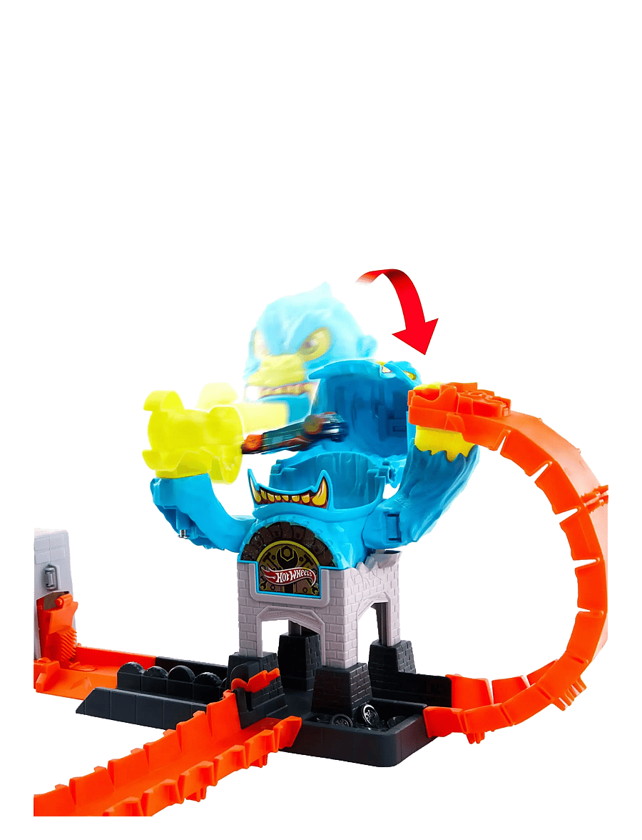 Hot Wheels - City Gorilla Slam Attack Playset & Toy Car, Multiple Ways to Play, Speed Snap Track - sacīkšu trases - multicolor - 2