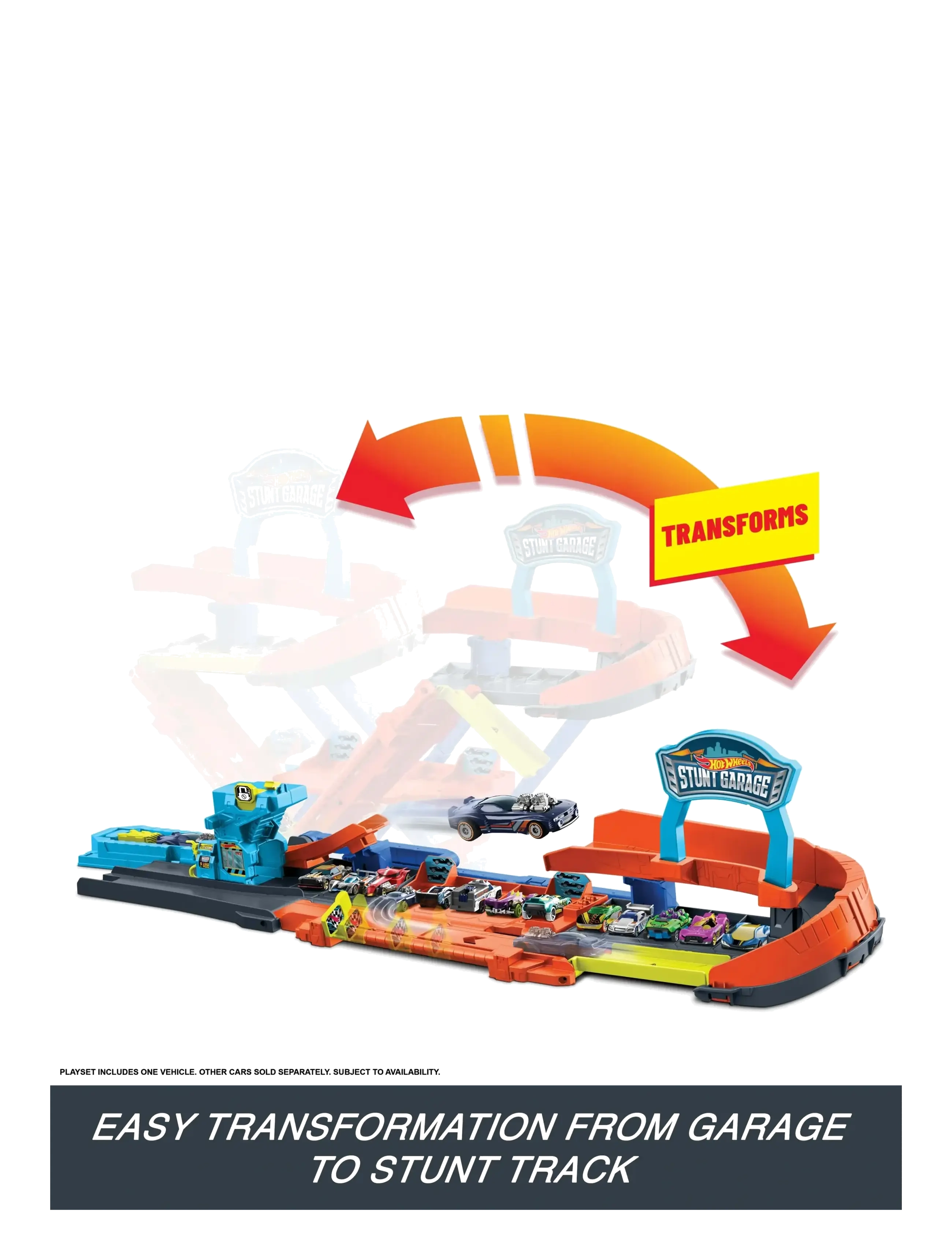 Hot Wheels - City Transforming Stunt Garage - legetøjsgarager - multicolor - 3