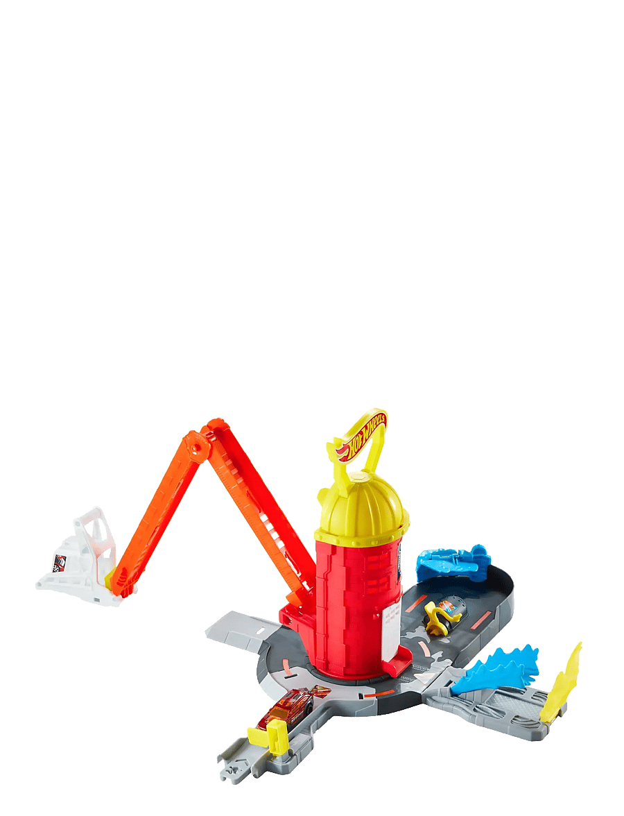 Hot Wheels - City Super Fire Station Rescue - legesæt - multicolor - 1