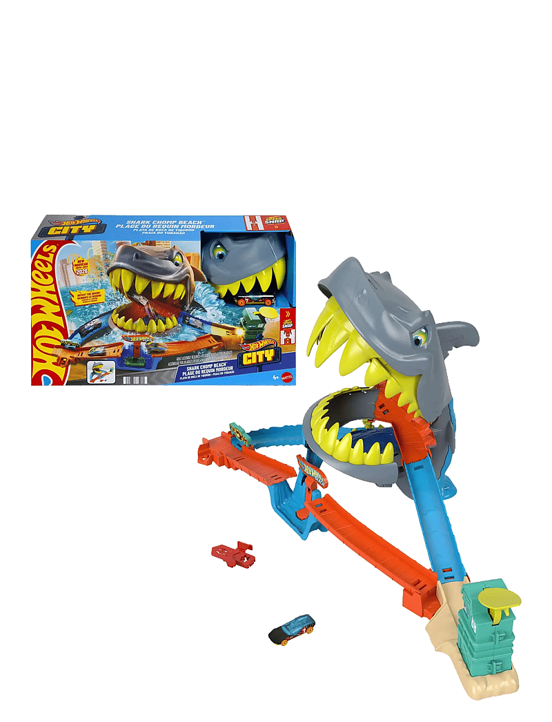 Hot Wheels - City Shark Chomp Beach - rennbahnen - multicolor - 1