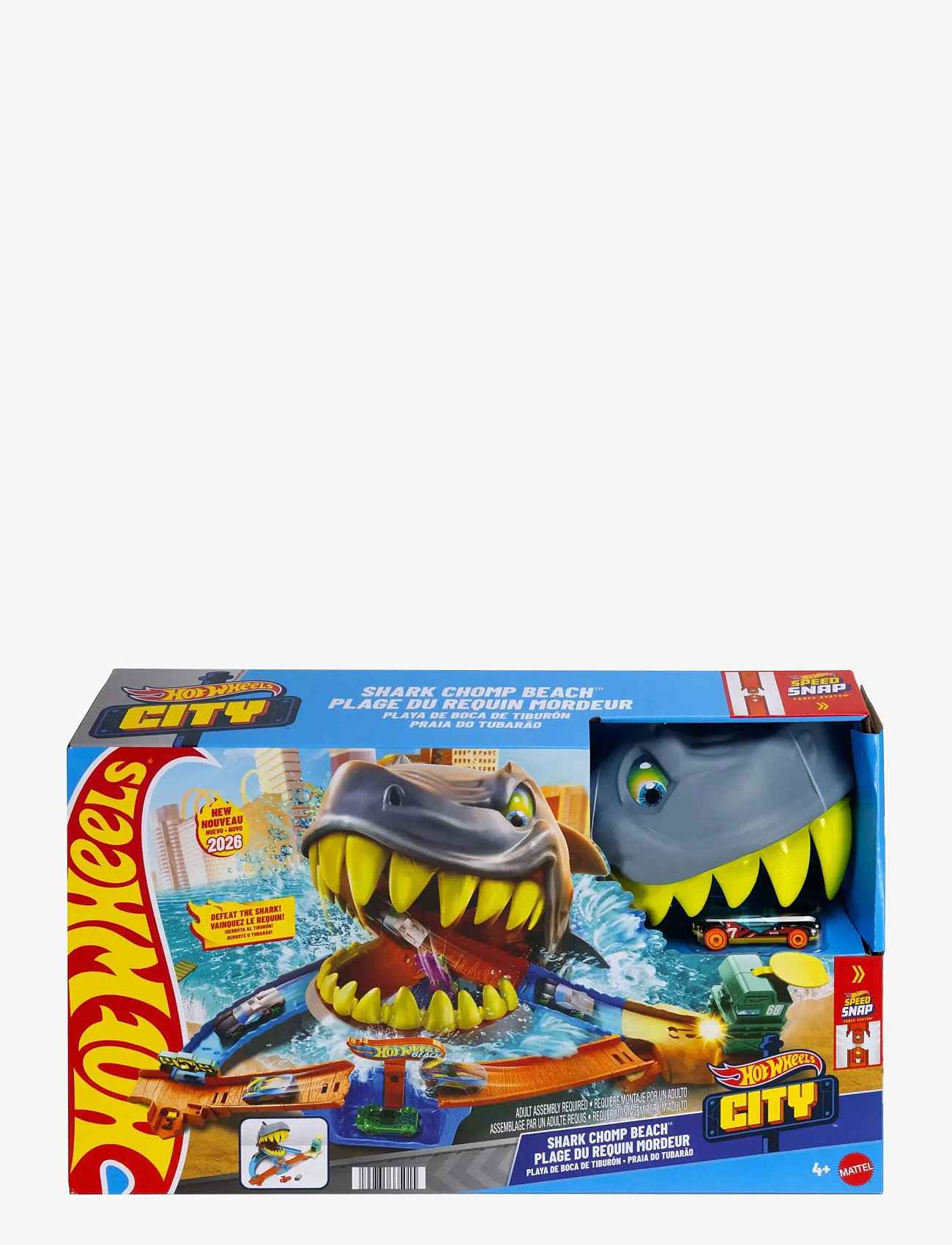 Hot Wheels - City Shark Chomp Beach - legesæt - multicolor - 4