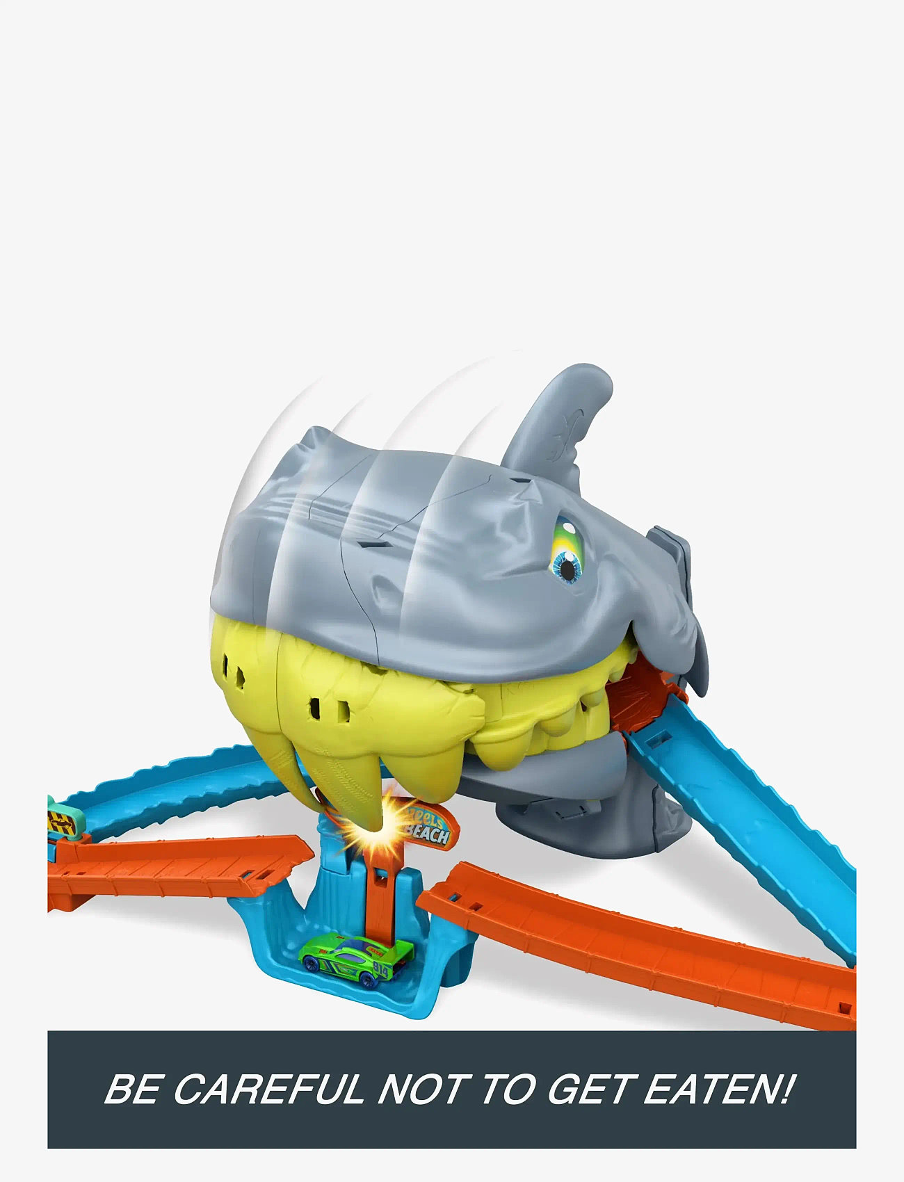 Hot Wheels - City Shark Chomp Beach - racerbaner - multicolor - 4