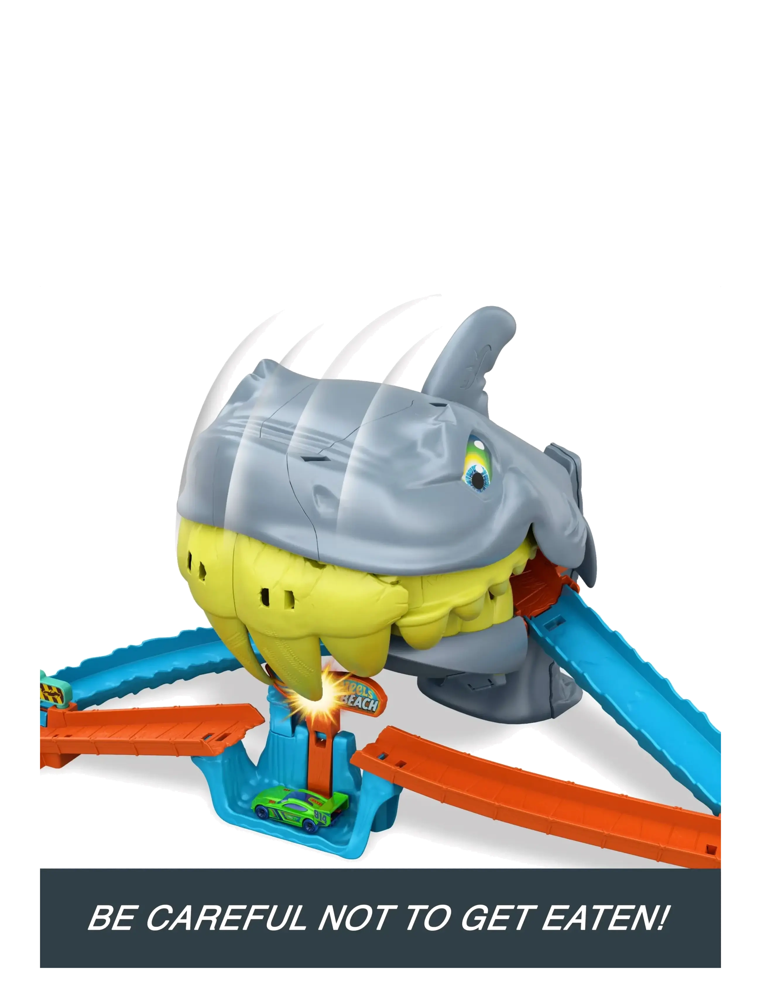 Hot Wheels - City Shark Chomp Beach - rennbahnen - multicolor - 4