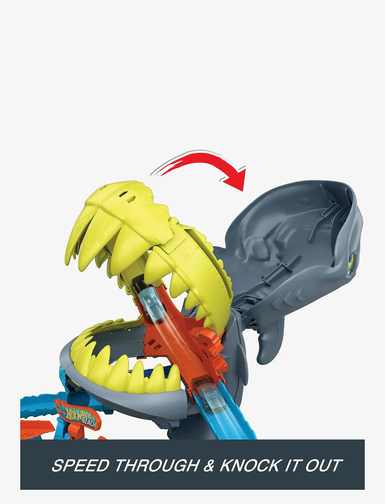 Hot Wheels - City Shark Chomp Beach - racerbaner - multicolor - 5