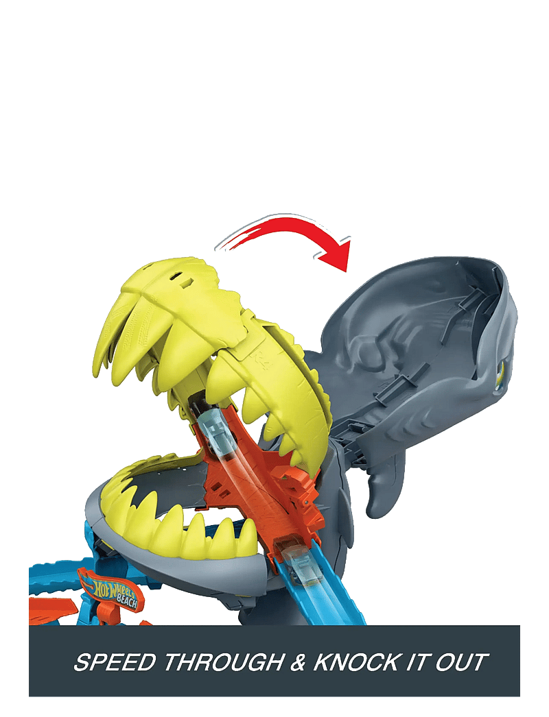 Hot Wheels - City Shark Chomp Beach - rennbahnen - multicolor - 5