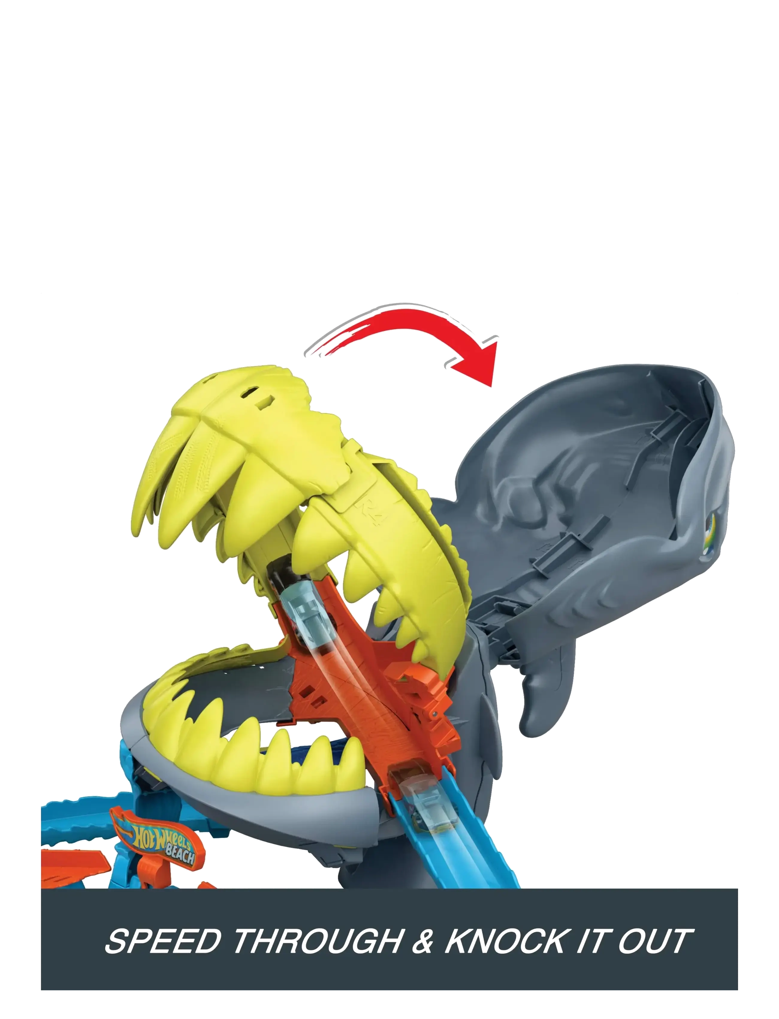 Hot Wheels - City Shark Chomp Beach - rennbahnen - multicolor - 5