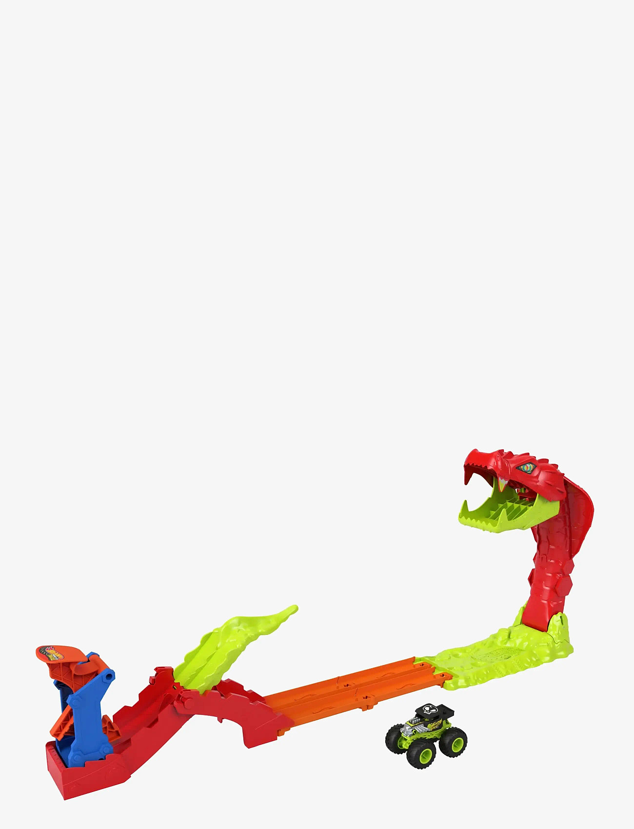 Hot Wheels - Monster Trucks Monstertrucks SLA DE SLANG KNOCK-OUT Speelset - racerbaner - multicolor - 0