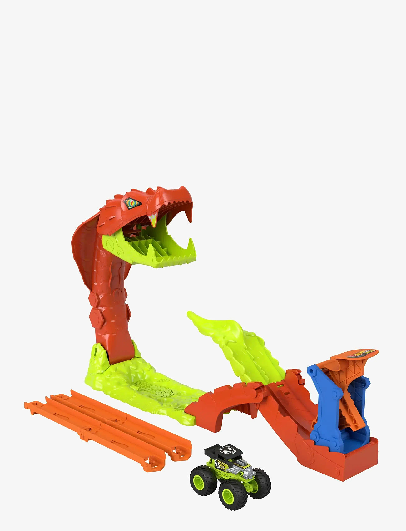 Hot Wheels - Monster Trucks Monstertrucks SLA DE SLANG KNOCK-OUT Speelset - racerbaner - multicolor - 4