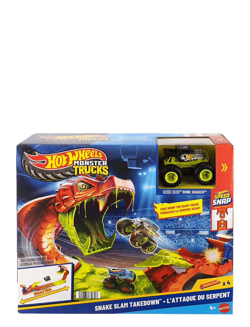 Hot Wheels - Monster Trucks Monstertrucks SLA DE SLANG KNOCK-OUT Speelset - rennbahnen - multicolor - 5