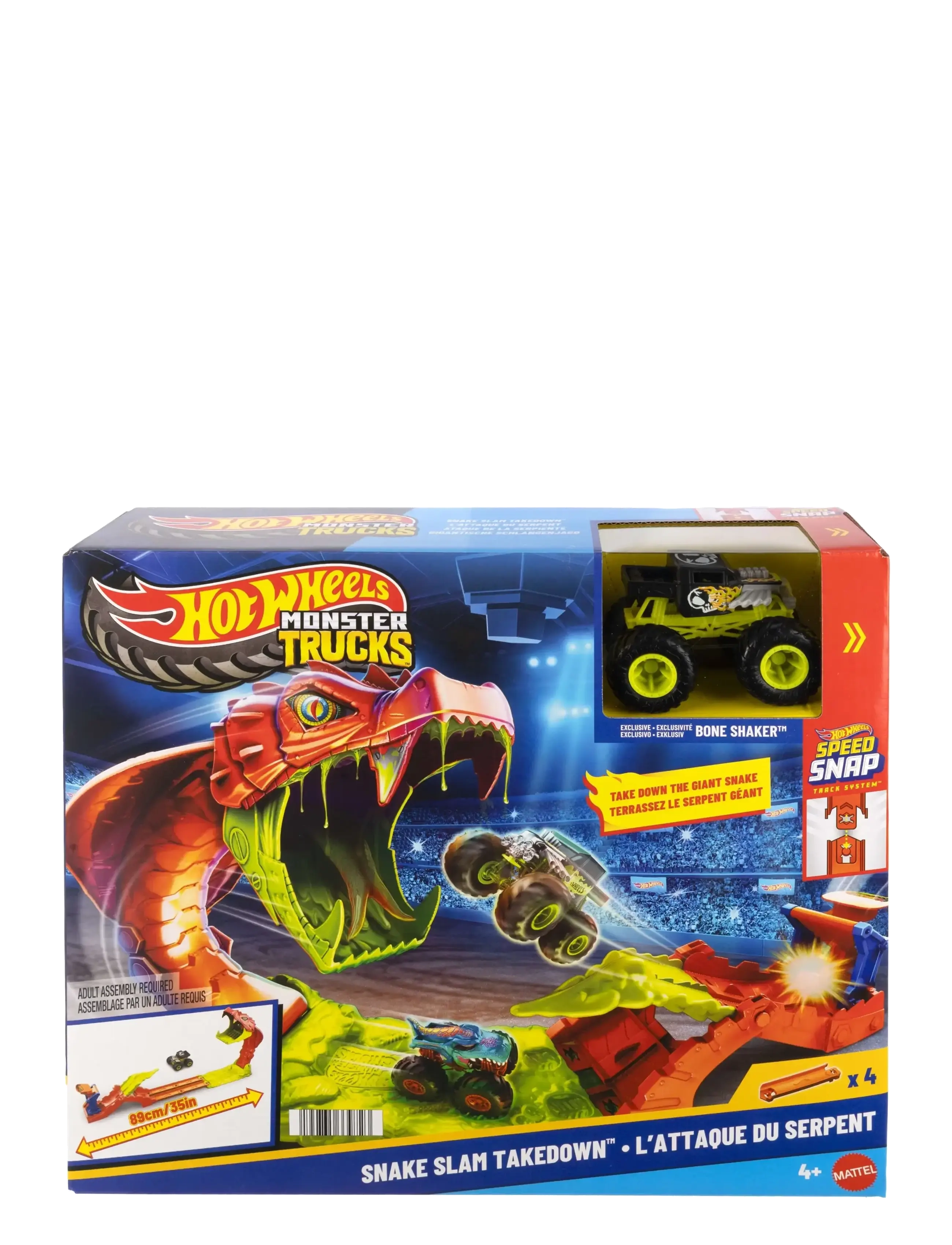 Hot Wheels - Monster Trucks Monstertrucks SLA DE SLANG KNOCK-OUT Speelset - rennbahnen - multicolor - 5
