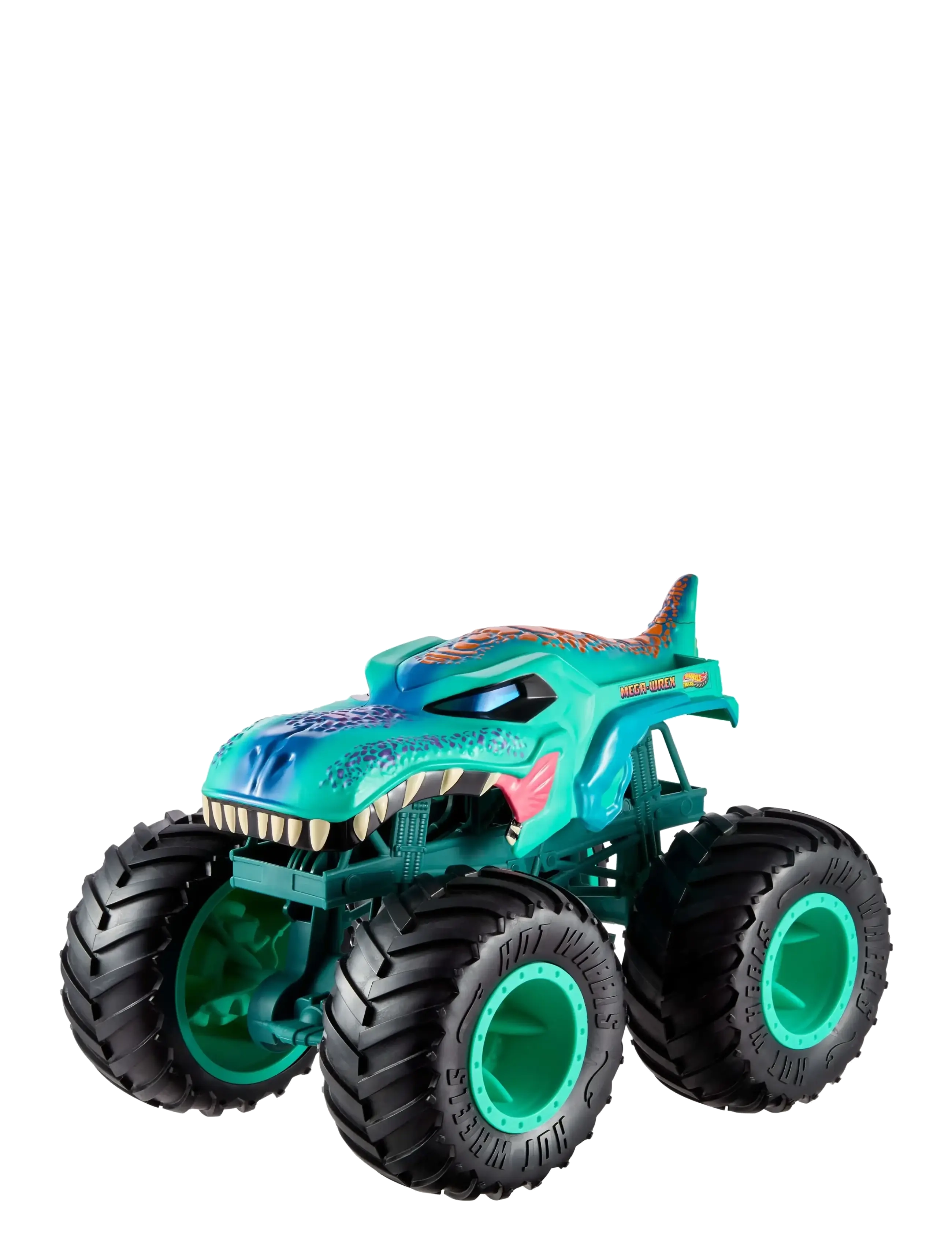 Hot Wheels Monster Trucks Colossal Mega-Wrex Toy Truck, Large-Scale Vehicle with Big Wheels - Julegave - MULTICOLOR / black