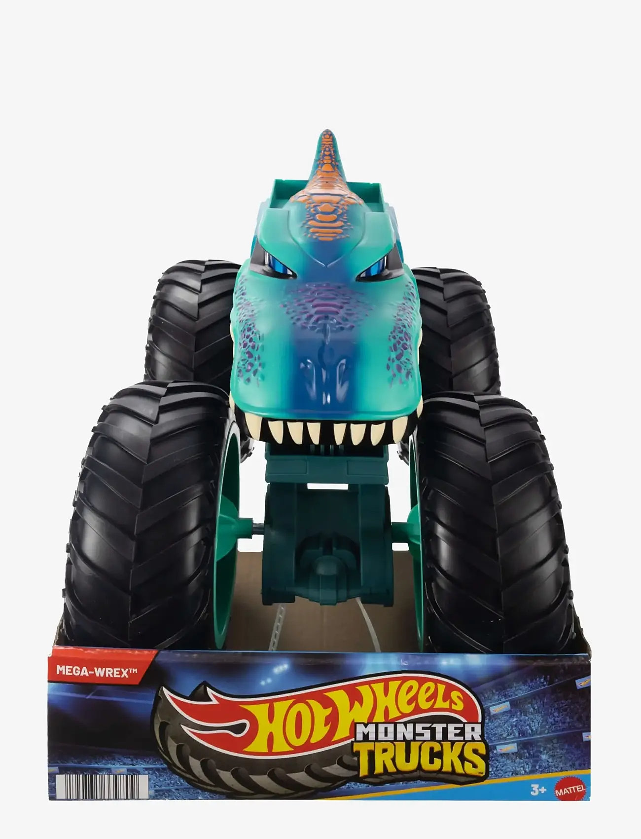 Hot Wheels - Monster Trucks Colossal Mega-Wrex Toy Truck, Large-Scale Vehicle with Big Wheels - legetøjsbiler - multicolor - 5
