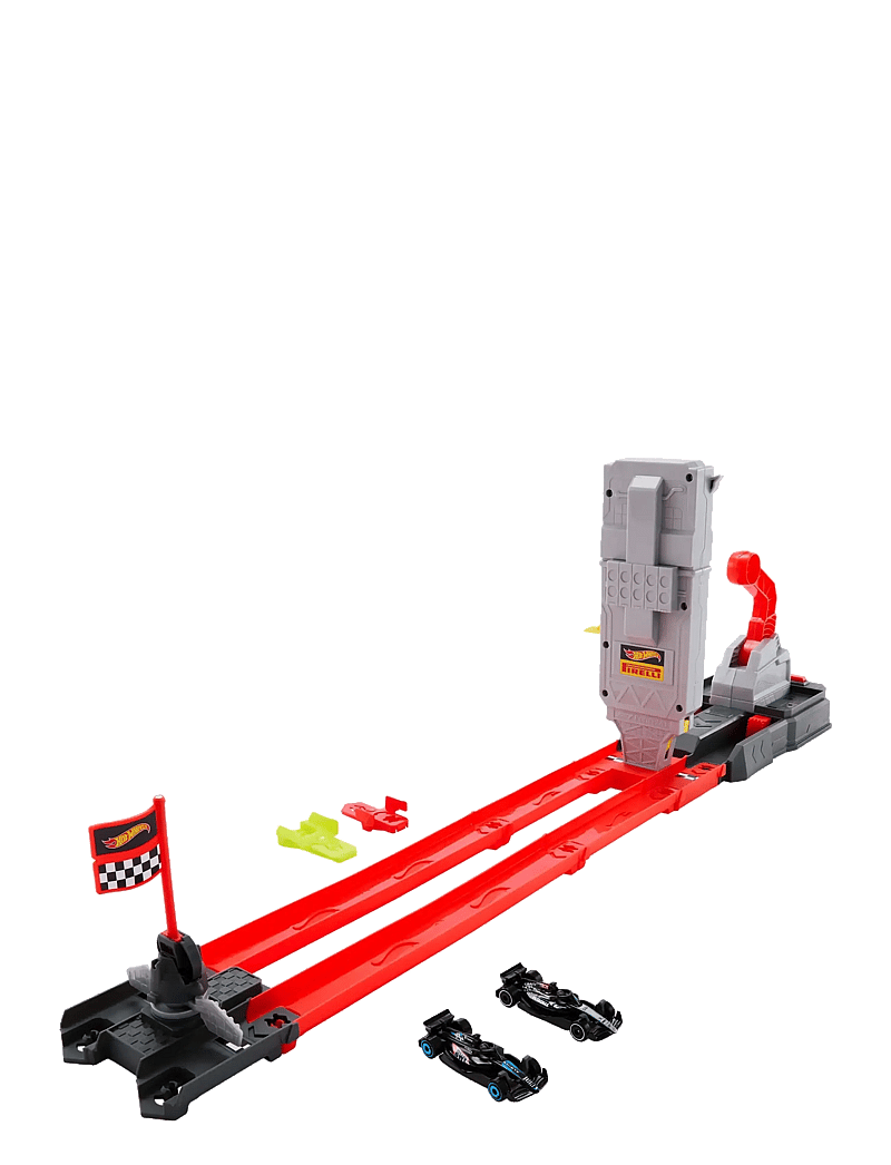Hot Wheels - City Racing Formula 1 Grid Start Track Set & 2 Die-Cast F1 Cars in 1:64 Scale - võistlusrajad - multicolor - 1