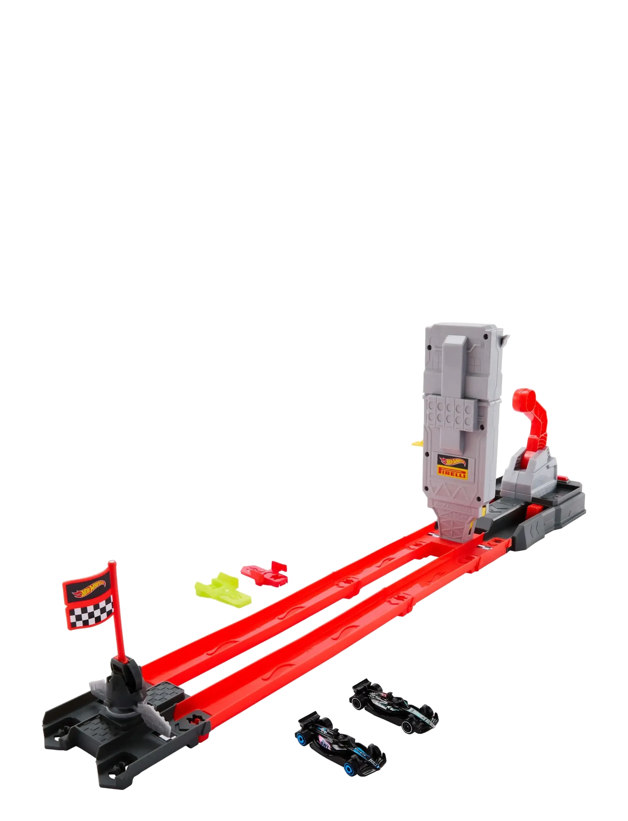 Hot Wheels - City Racing Formula 1 Grid Start Track Set & 2 Die-Cast F1 Cars in 1:64 Scale - race tracks - multicolor - 1