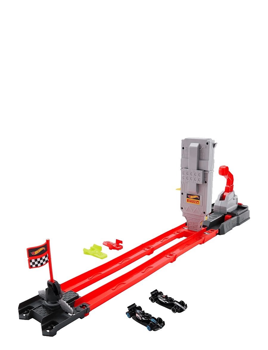 Hot Wheels - City Racing Formula 1 Grid Start Track Set & 2 Die-Cast F1 Cars in 1:64 Scale - rennbahnen - multicolor - 1