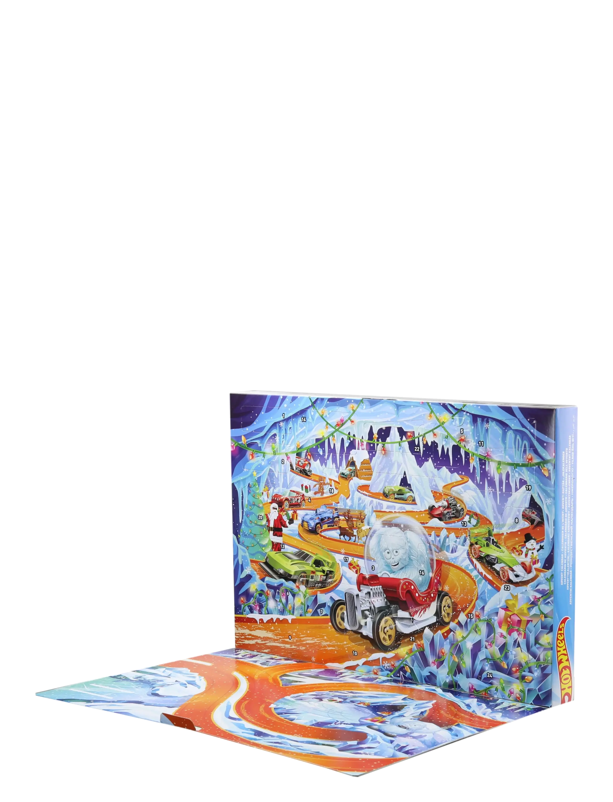 Hot Wheels - 2026 Advent Calendar, 10 Toy Vehicles in 1:64 Scale, 14 Accessories & 10 Ornament Clips - spielzeugautos - multi color - 2