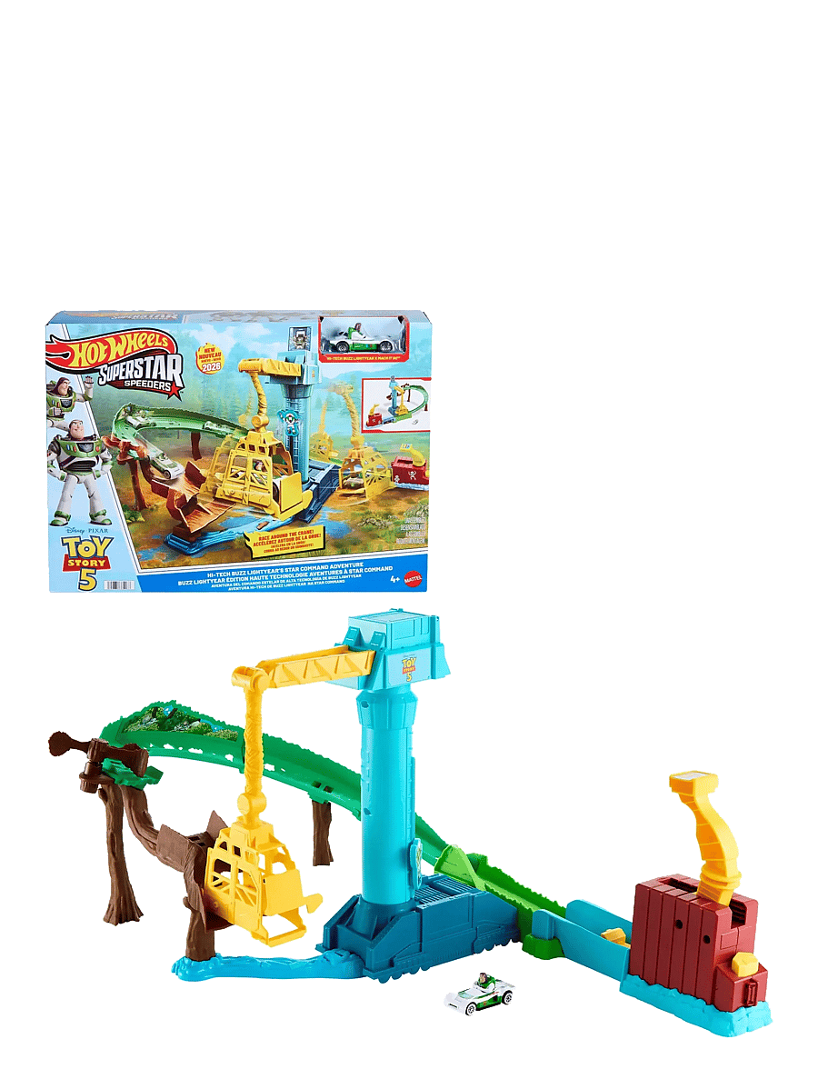 Hot Wheels - Superstar Speeders Hi-Tech Buzz Lightyear’s Star Command Adventure Track Set - rennbahnen - multicolor - 0