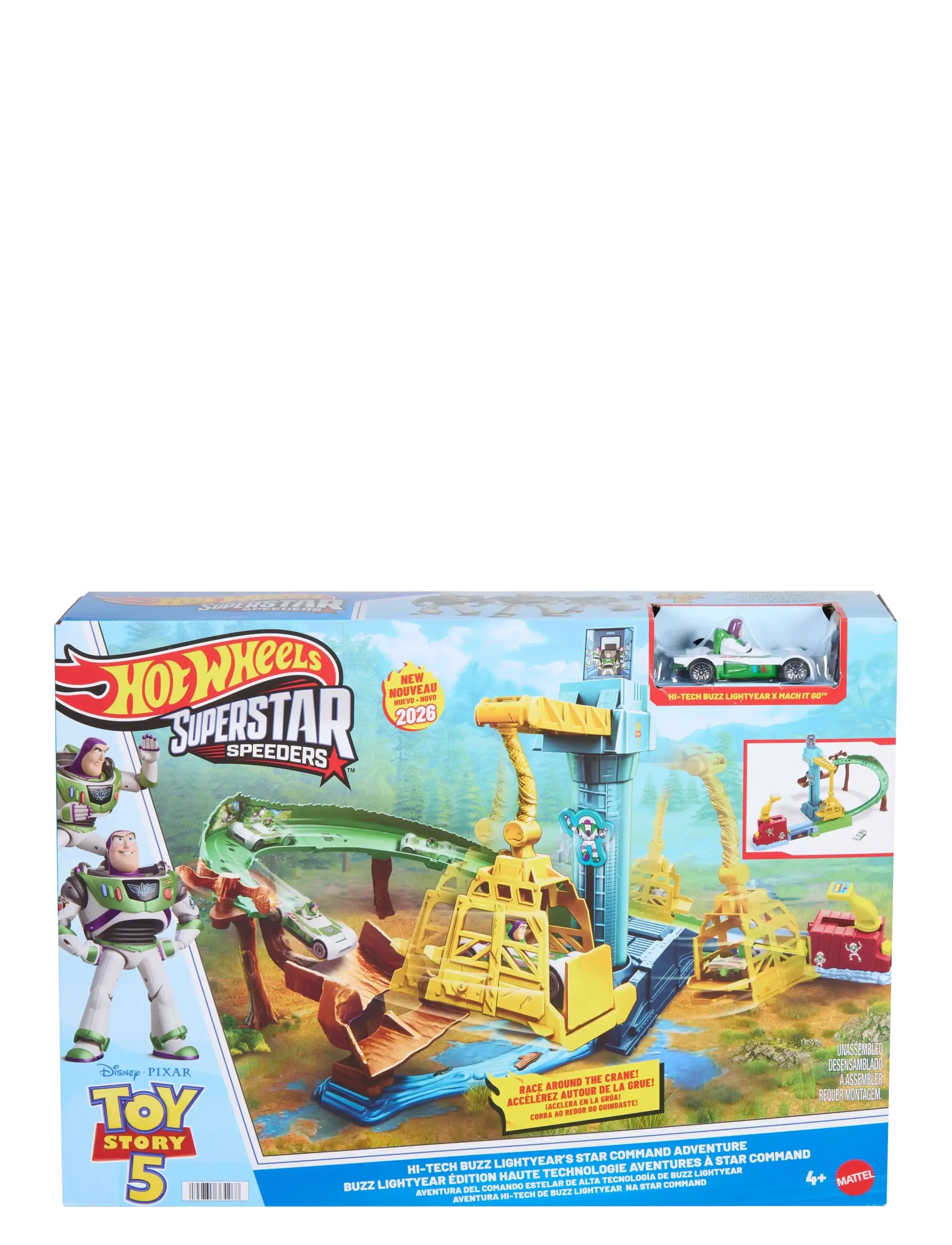 Hot Wheels - Superstar Speeders Hi-Tech Buzz Lightyear’s Star Command Adventure Track Set - race tracks - multicolor - 2