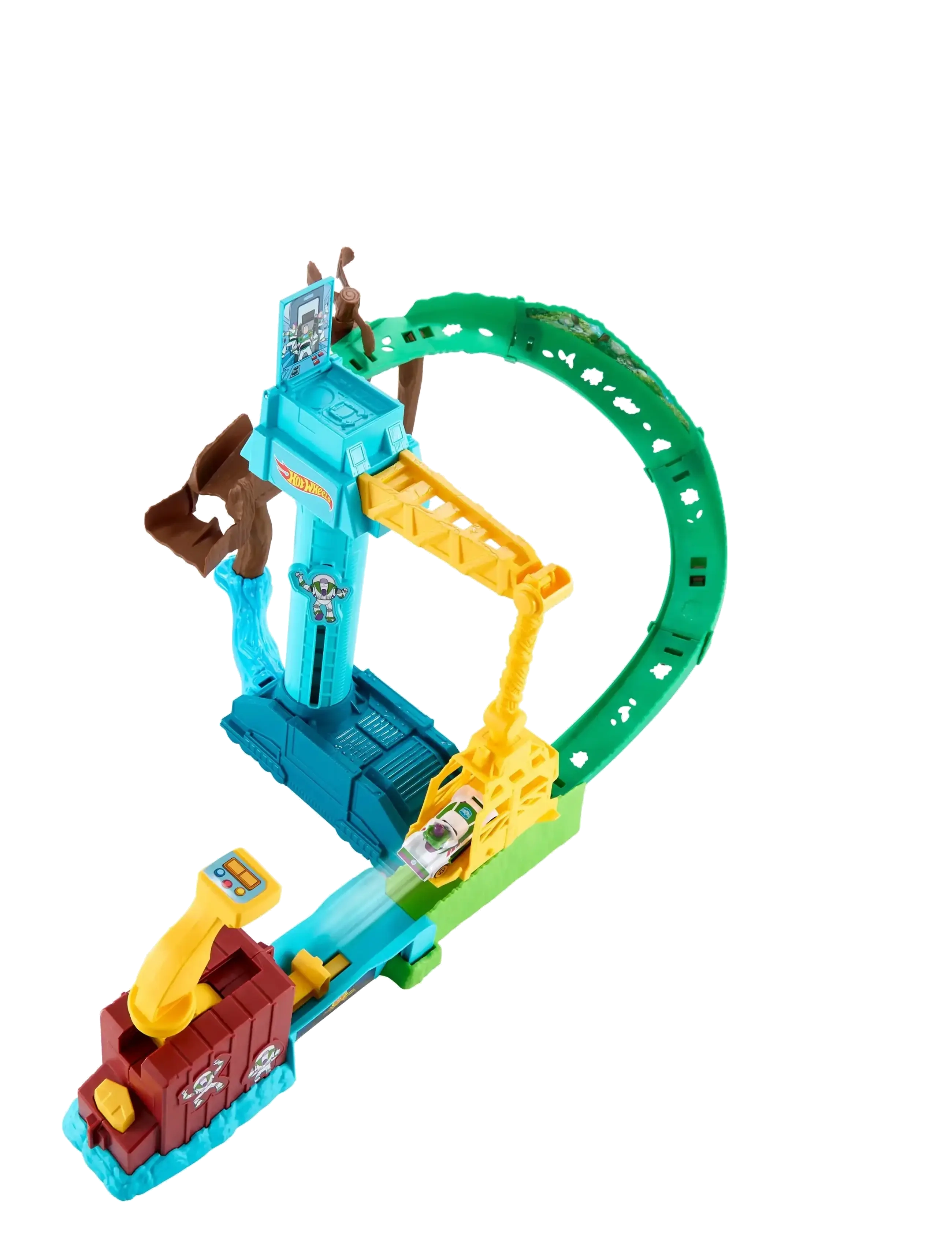Hot Wheels - Superstar Speeders Hi-Tech Buzz Lightyear’s Star Command Adventure Track Set - race tracks - multicolor - 5