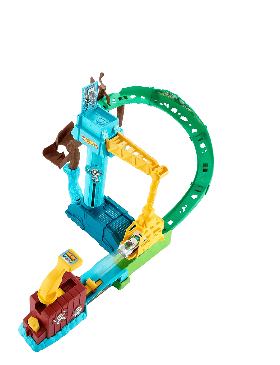 Hot Wheels - Superstar Speeders Hi-Tech Buzz Lightyear’s Star Command Adventure Track Set - rennbahnen - multicolor - 5