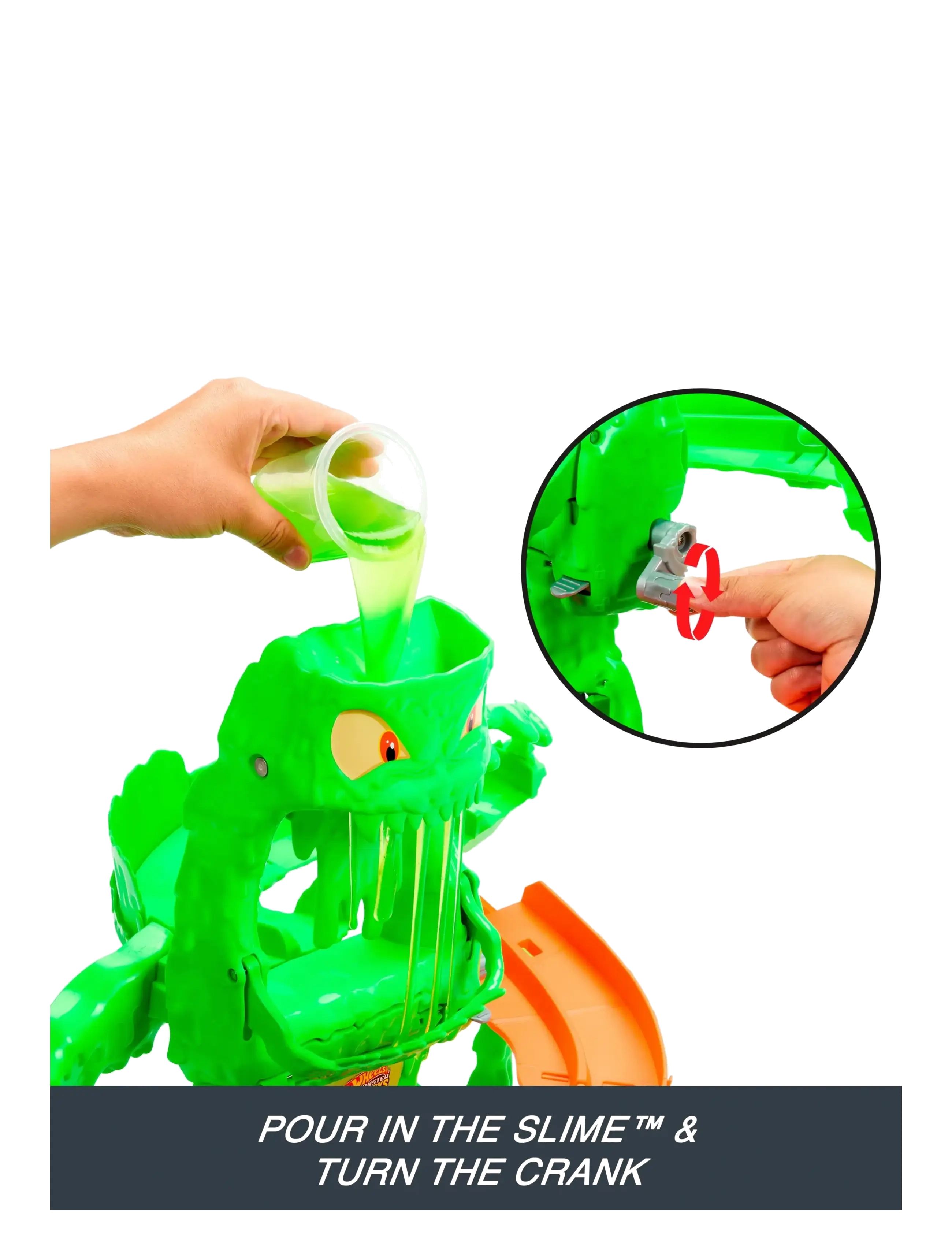 Hot Wheels - Monster Trucks Mutant Monster Takedown Playset with Rhinomite Toy Truck & Slime - multicolor - 5