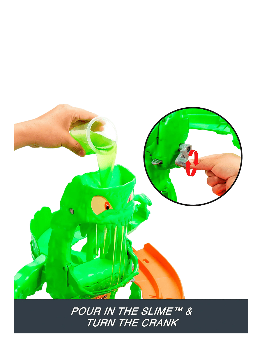Hot Wheels - Monster Trucks Mutant Monster Takedown Playset with Rhinomite Toy Truck & Slime - multicolor - 5