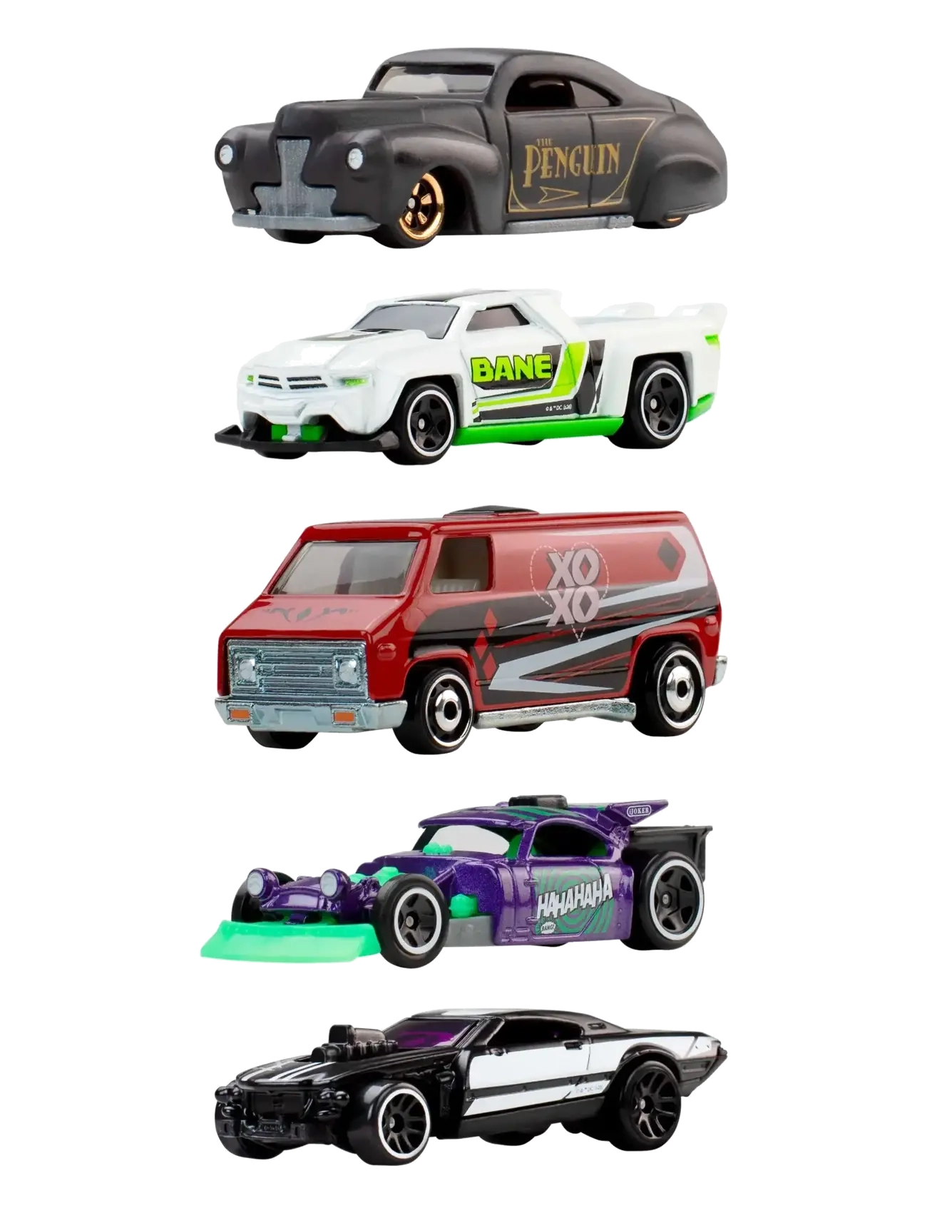 Hot Wheels Silver Series Batman 5-Pack, Set Of 5 Die-Cast Toy Super-Villain Cars In 1:64 Scale, One Size, Multi/patterned, Toy Cars > Other Toy Cars,